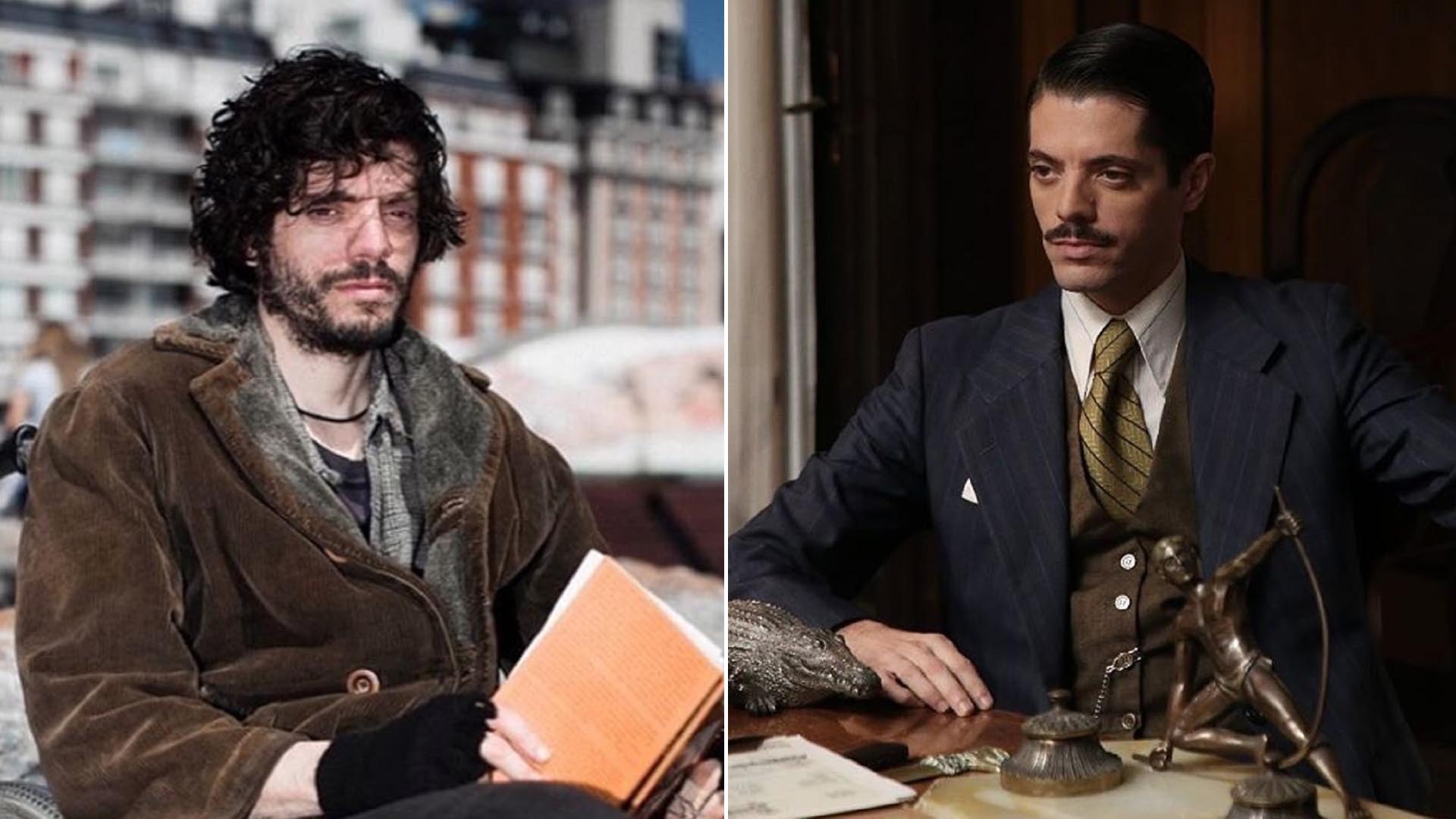 Antes y después: Federico Salles debió cambiar su look para interpretar a Gabriel en ATAV