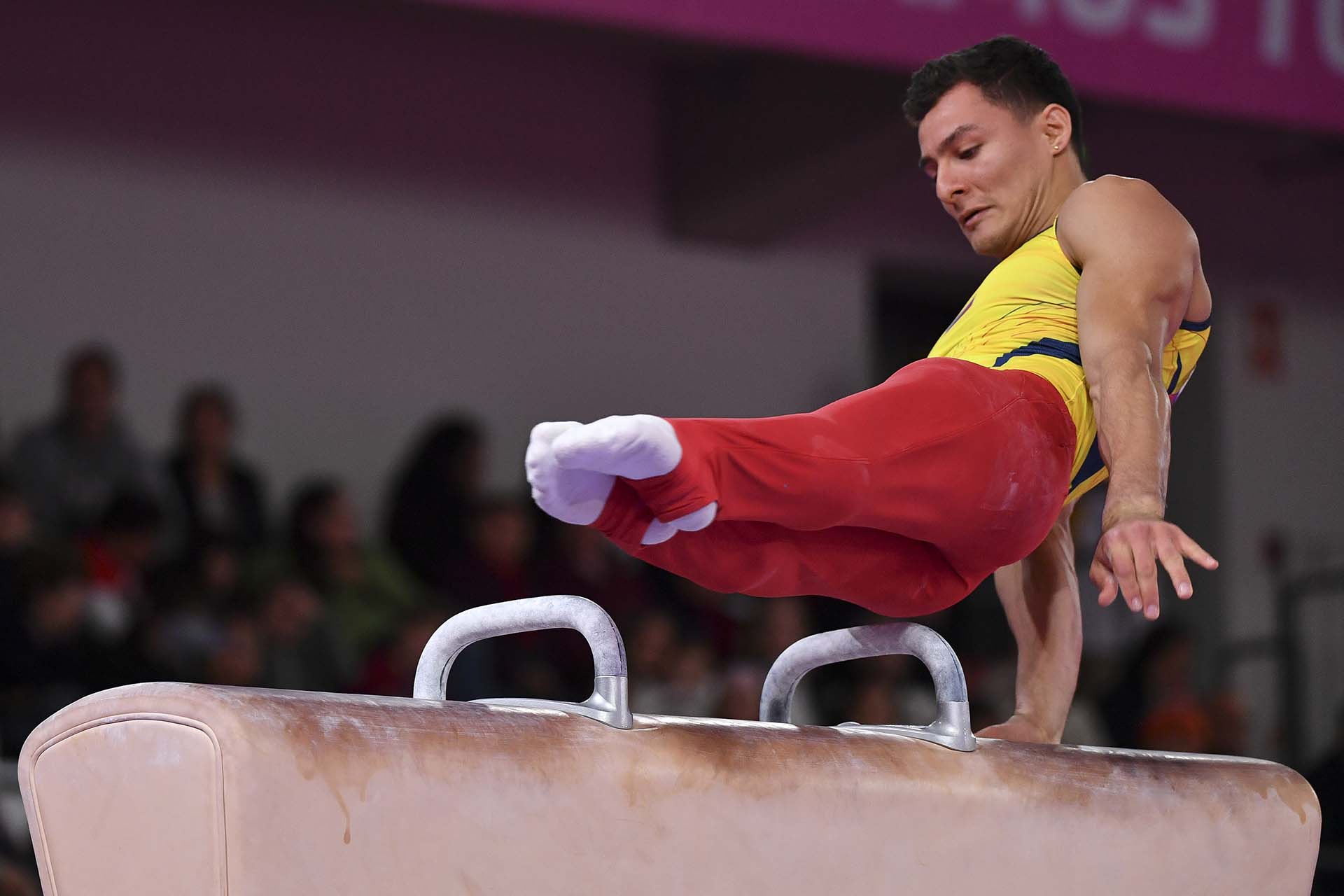 El colombiano Carlos Calvo. (Photo by Luis ACOSTA / AFP)