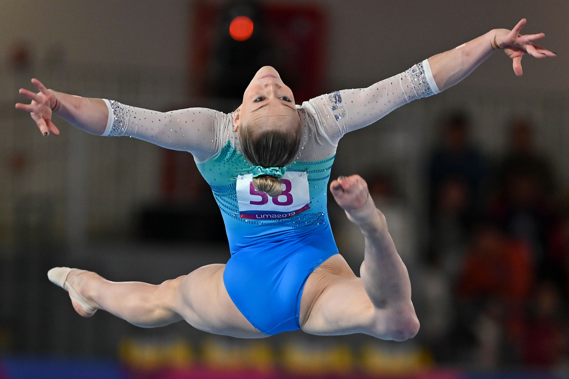 La estadounidense Riley McCusker. (Photo by Luis ROBAYO / AFP)