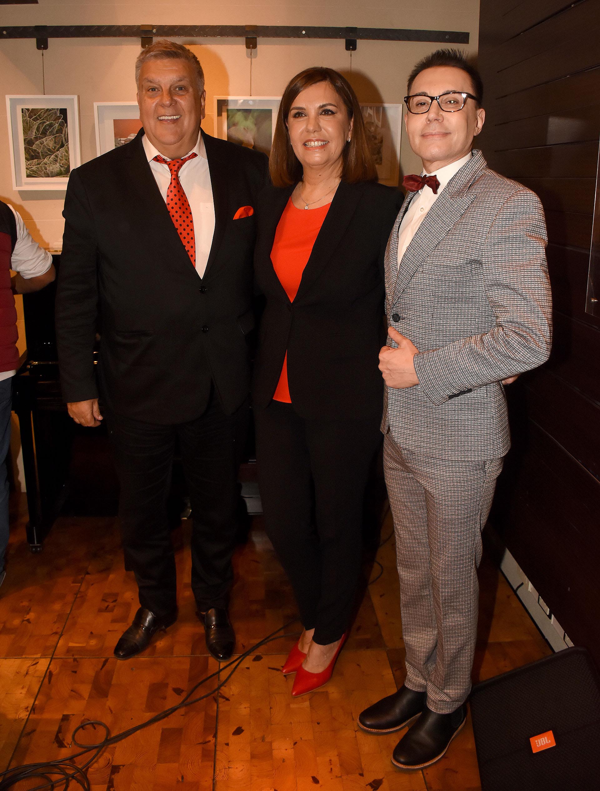 Luis Ventura, Liliana Parodi y Marcelo Polino