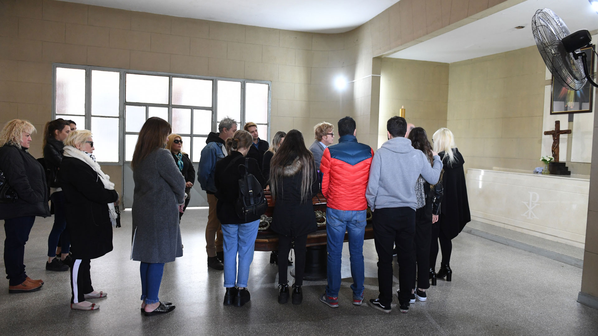 La misa de responso por Nélida, en una ceremonia íntima de la que solo participaron sus seres queridos