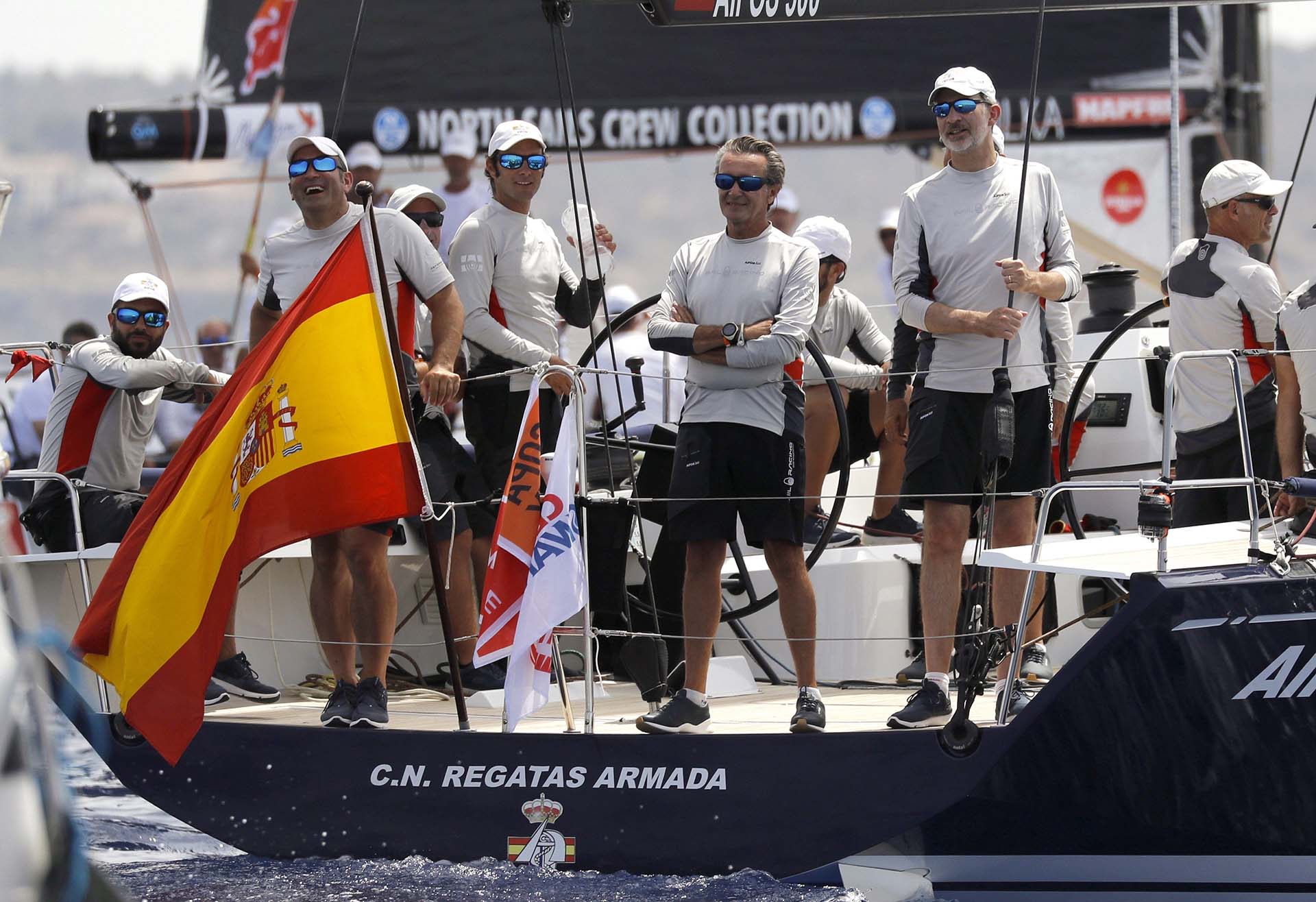 El barcro del rey ocupa el séptimo puesto en la clase ClubSwan 50, dominada por el italiano “Cuordileone”