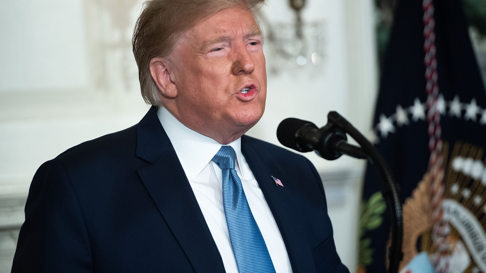 Donald Trump anunció el lunes el bloqueo contra el régimen de Nicolás Maduro (AFP)