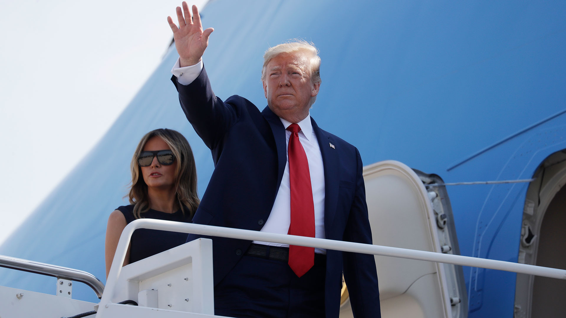 Donald Trump y su esposa, Melania Trump (AP)