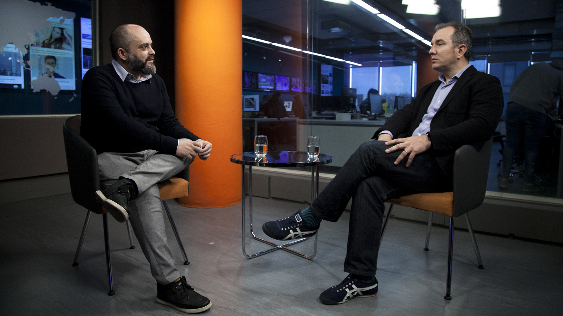 Pueyrredon en el estudio de Infobae (Santiago Saferstein)