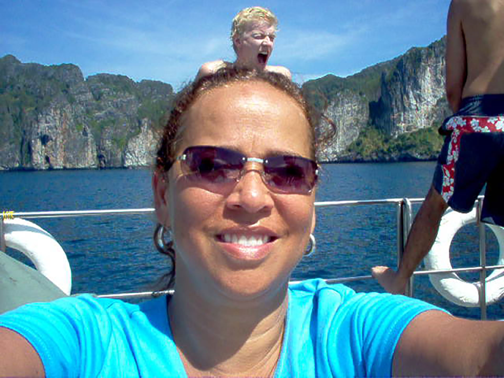 Claudia en Tailandia, días antes del tsunami