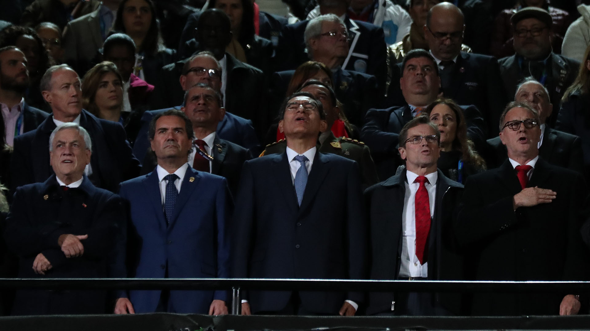 El Presidente de la República, Martín Vizcarra, junto a otras autoridades de los Juegos Panamericanos, dejó unas palabras sobre Lima2019