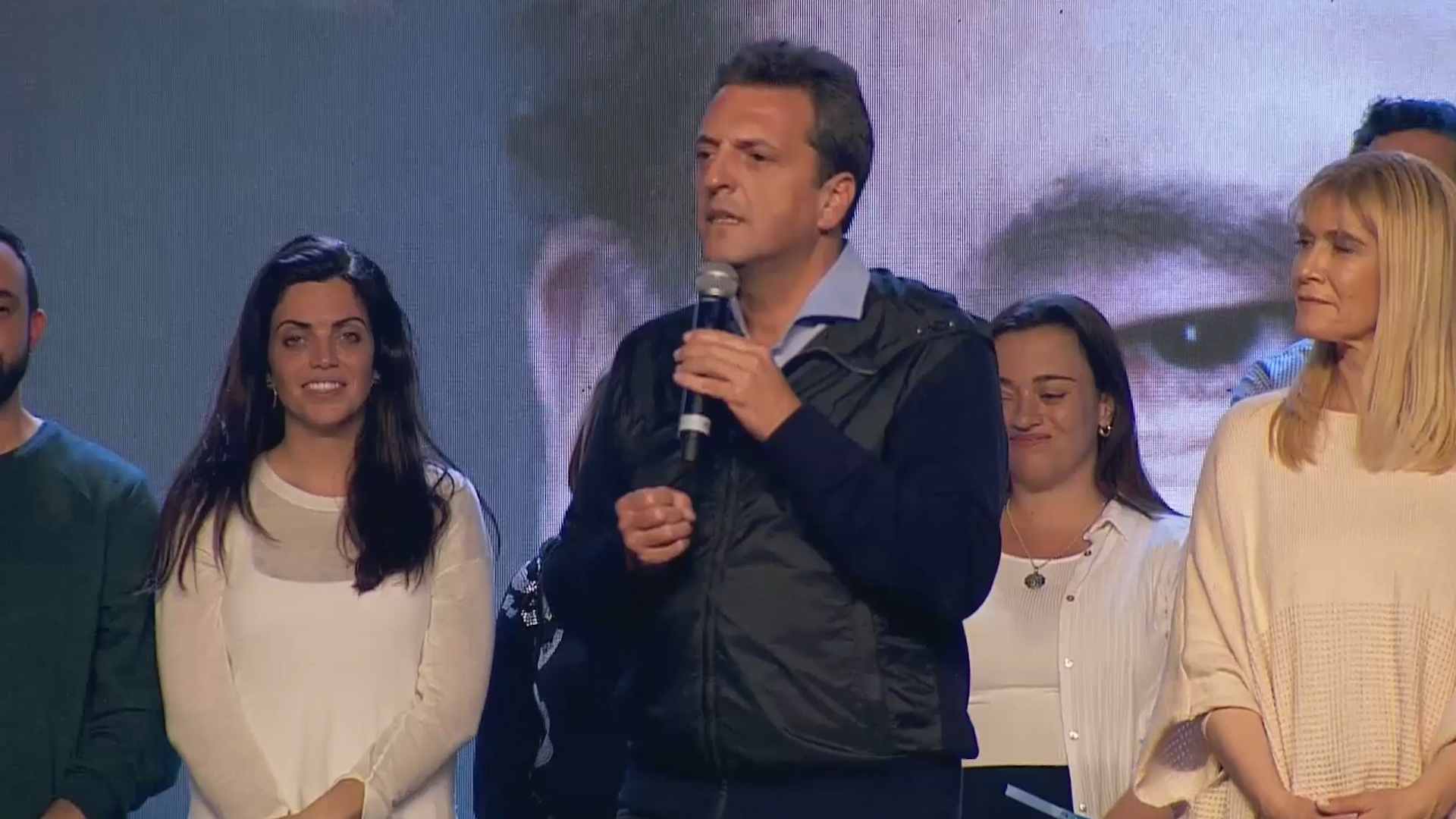El discurso de Sergio Massa en el centro de campaña del Frente para Todos,