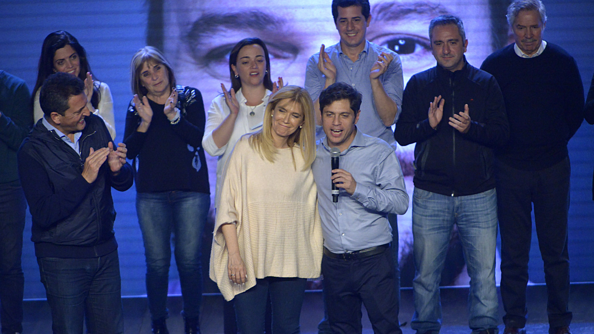 Verónica Magario y Axel Kiciloff, los precandidatos del Frente para Todos en la Provincia de Buenos Aires (Gustavo Gavotti)