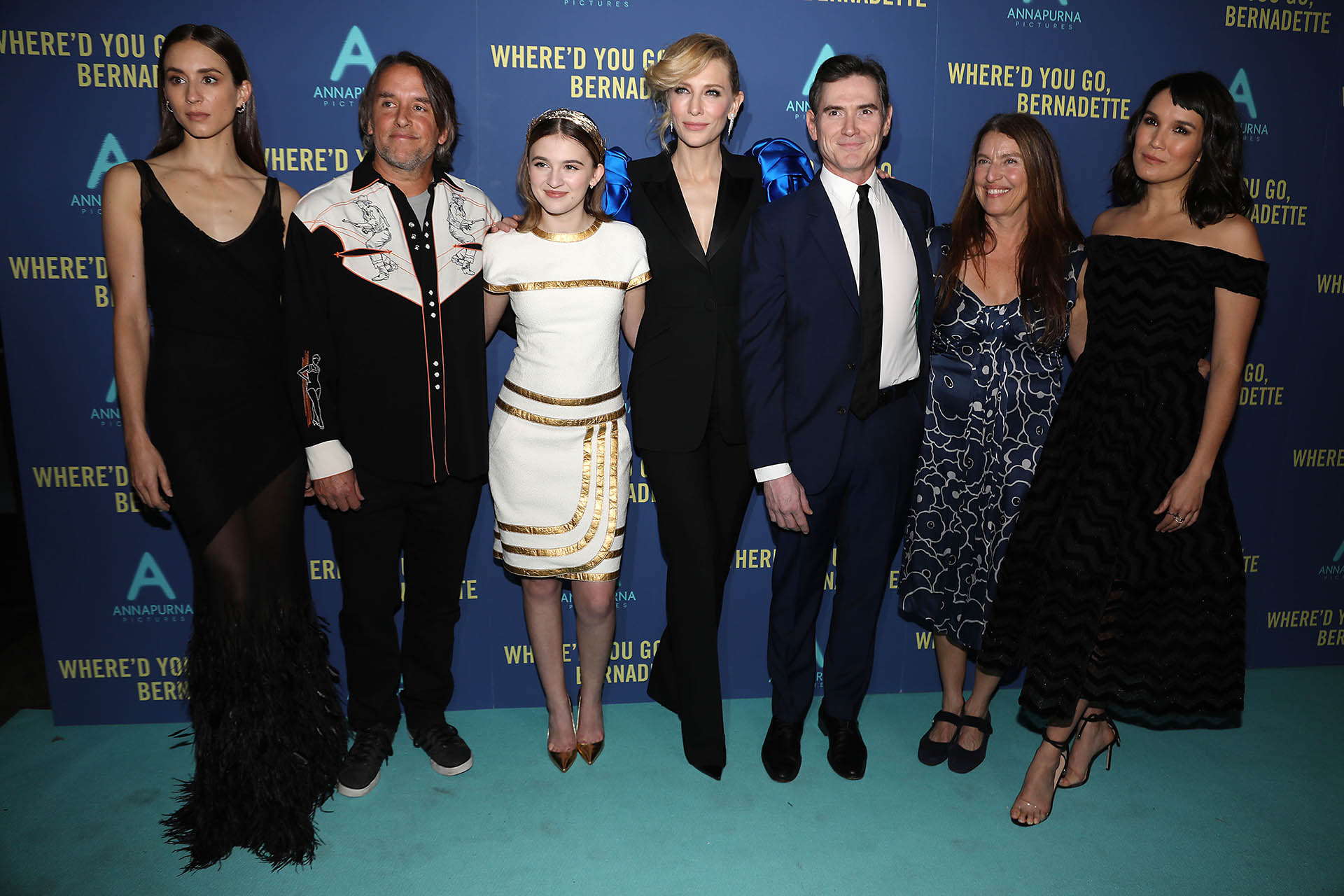 El elenco completo del nuevo film. Troian Bellisari, Richard Linklater, Emma Nelson, Cate Blanchett, Billy Crudup, Ginger Sledge y Zoe Chao