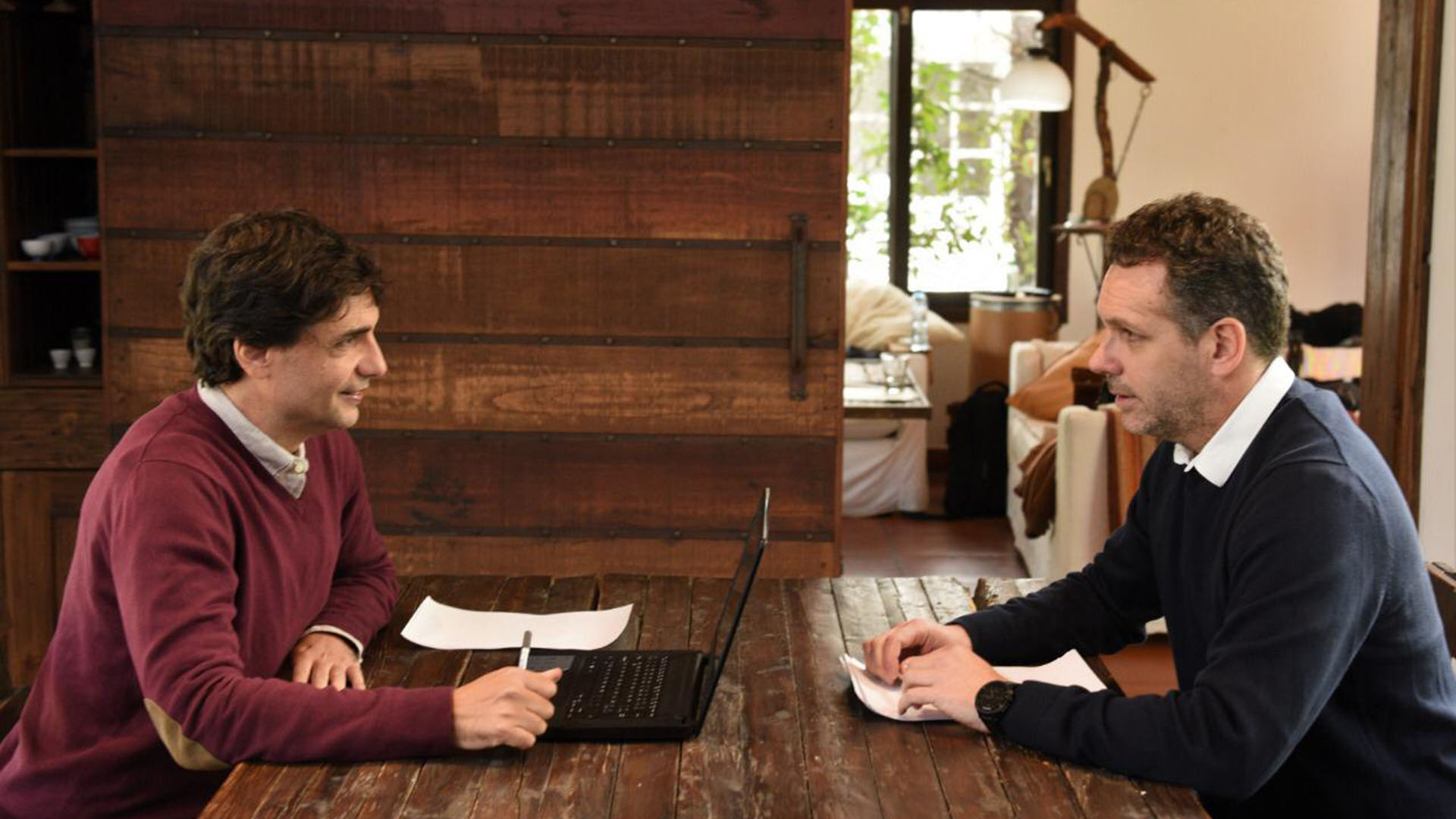 Hernán Lacunza con Guido Sandleris