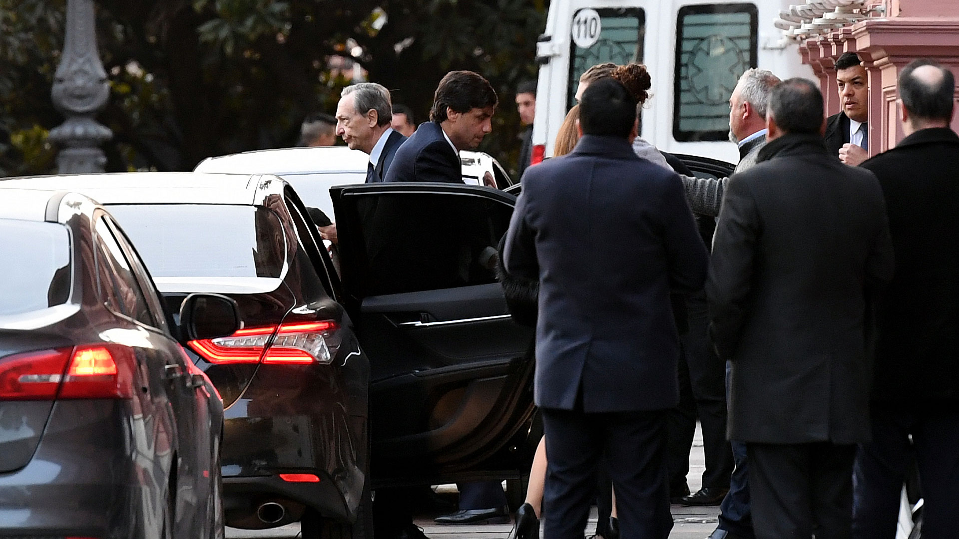 Hernán Lacunza fue uno de los primeros en llegar a la Casa Rosada