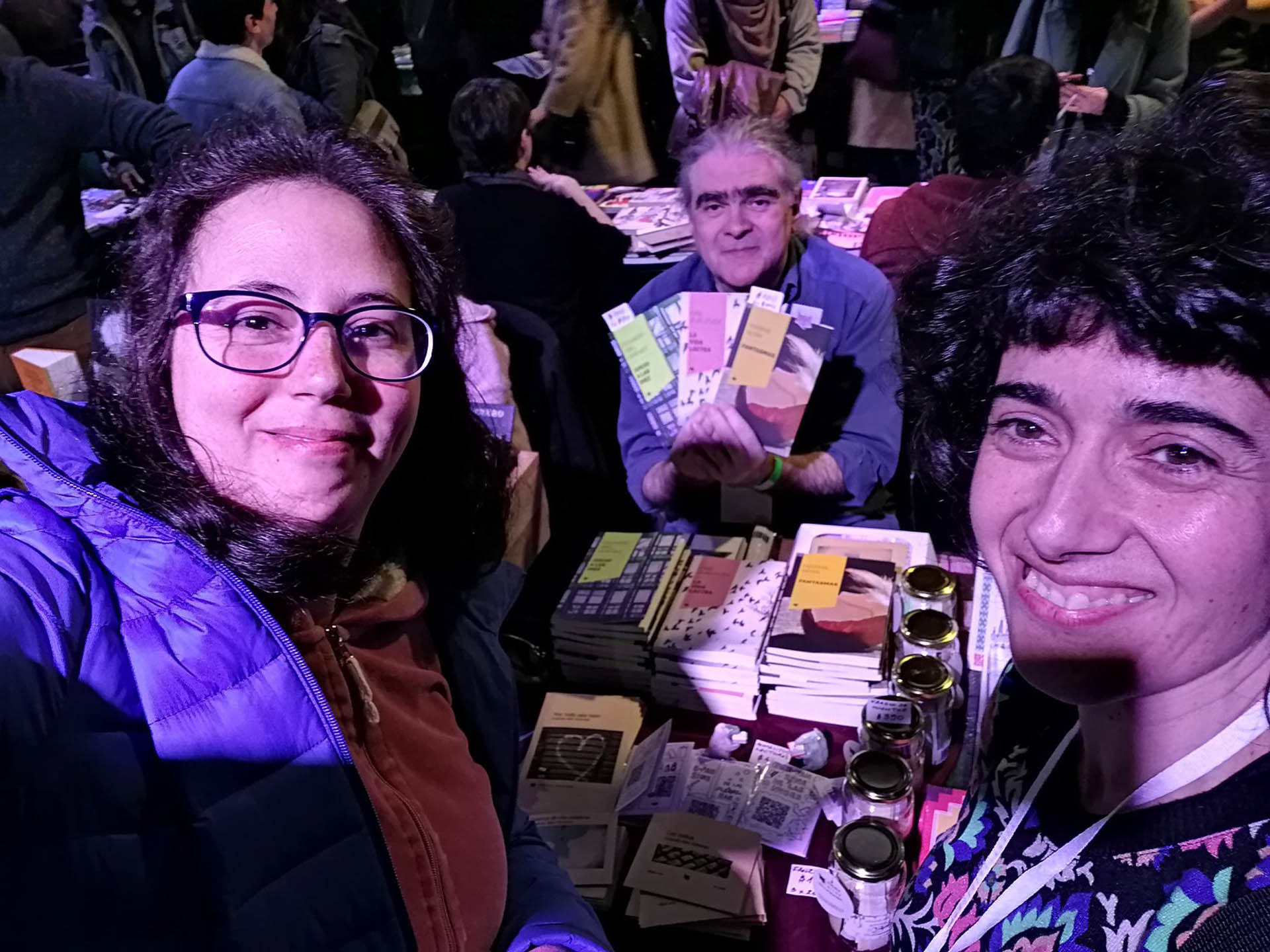 Los tres autores de la nueva colección presentes en la Feria de Editores