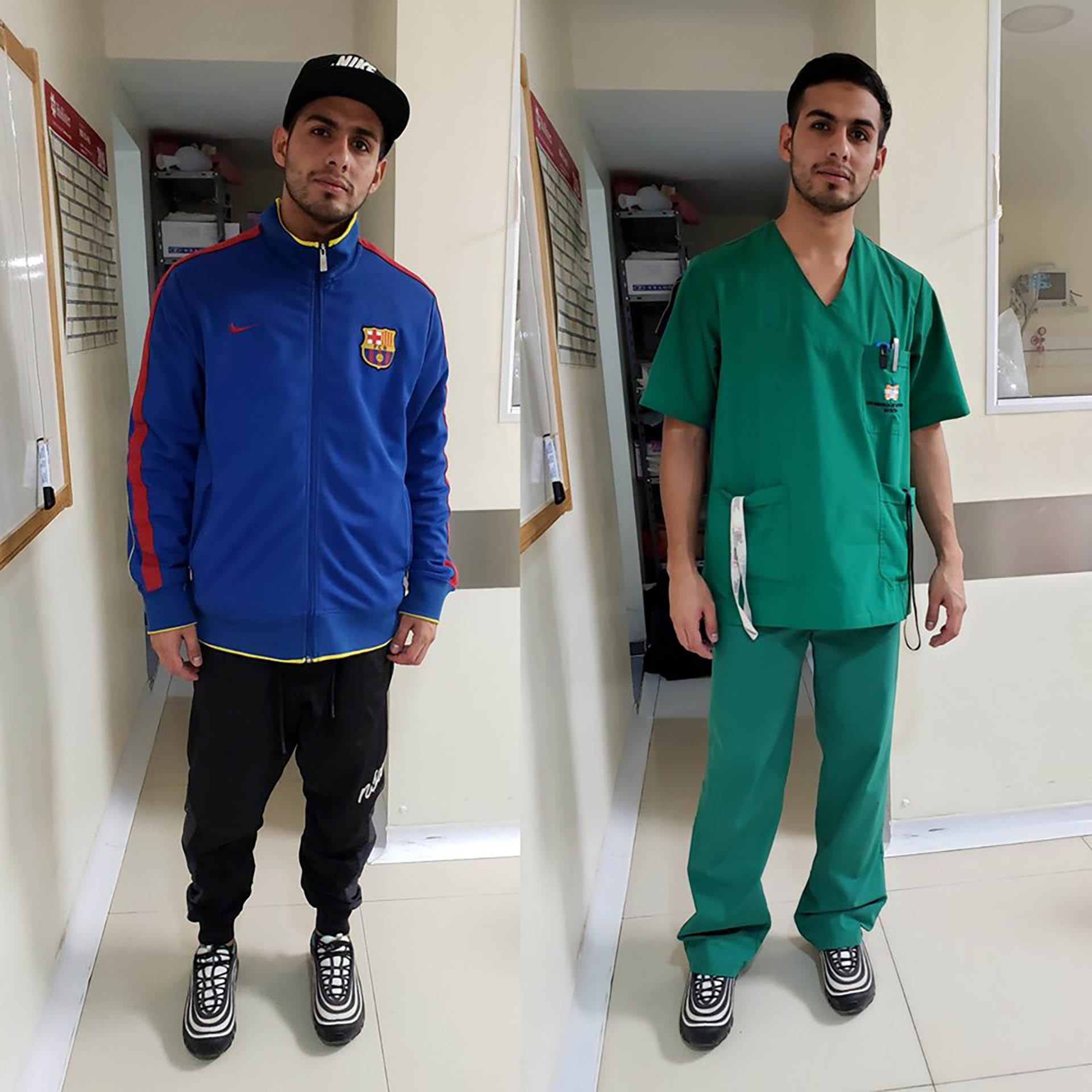 La imagen que alcanzó categoría de viral estaba acompañada por una frase: “Acá el ‘villero’ con el que no me siento en el tren”