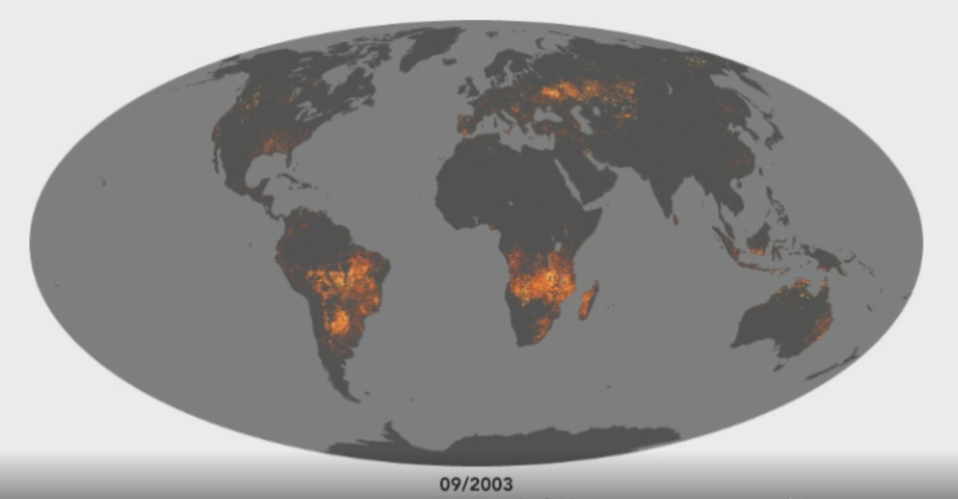 Los incendios fotografiados por la NASA (Foto: NASA)