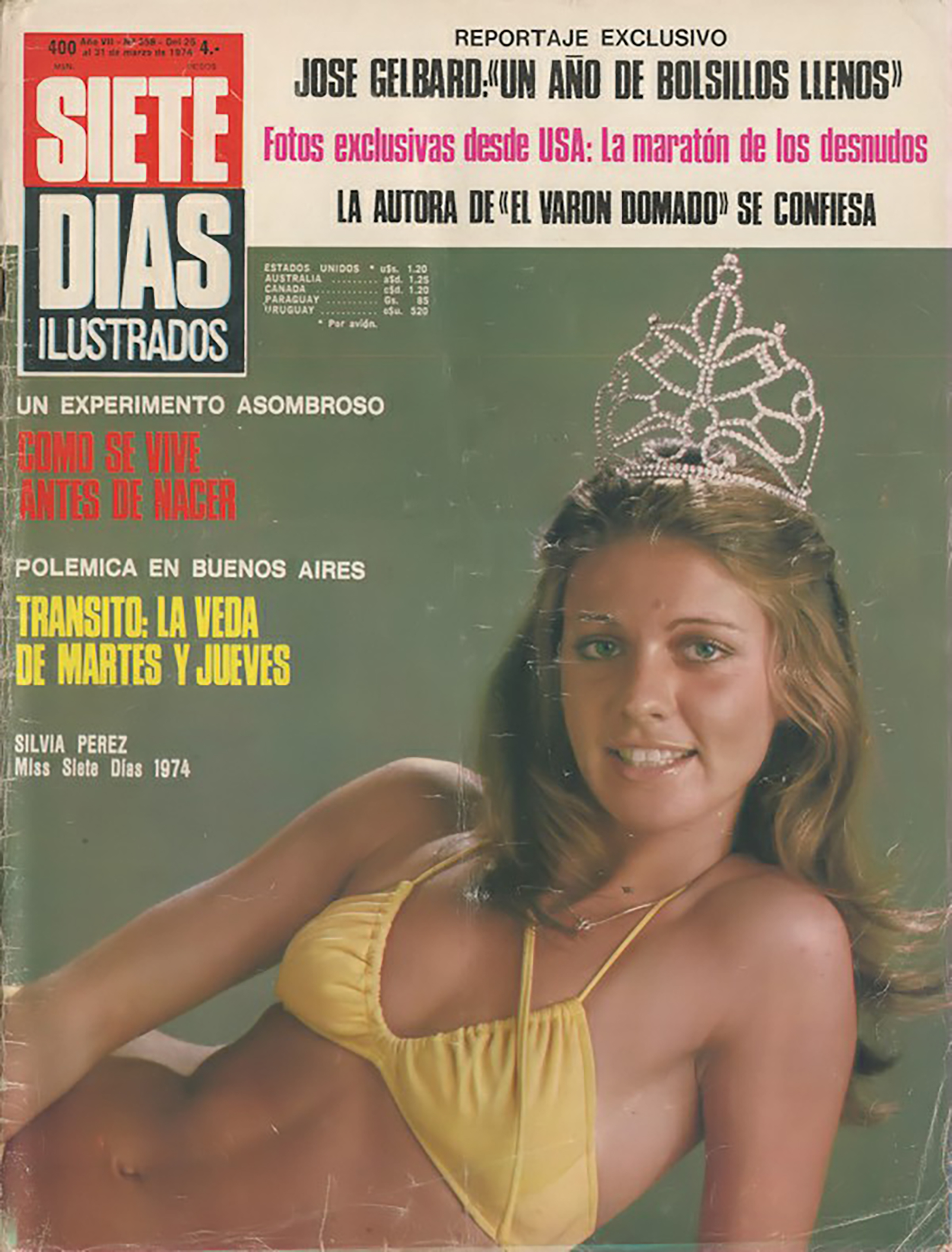 La actriz fue elegida “Miss Siete Días 1974”