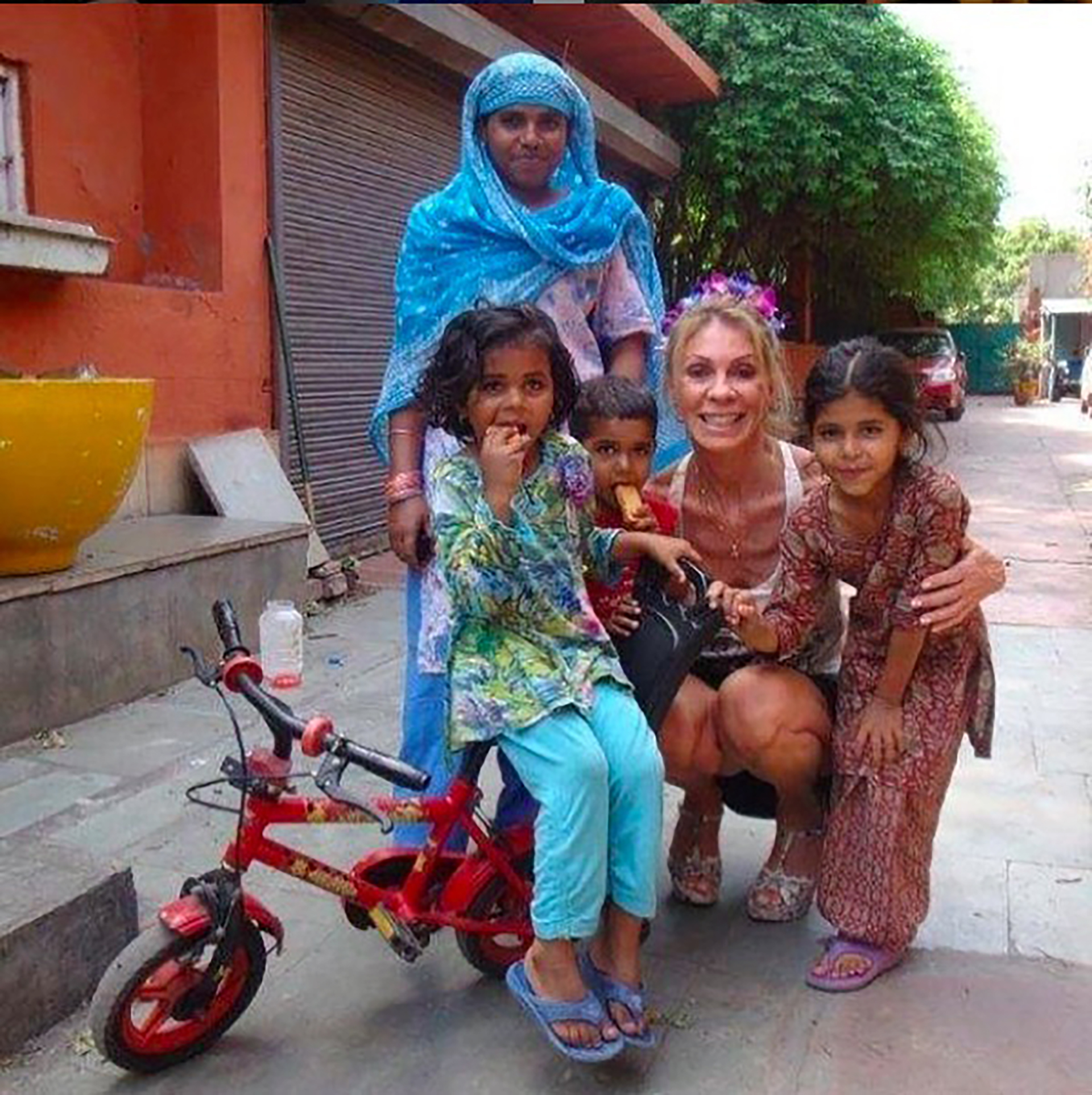 En uno de sus viajes a la India