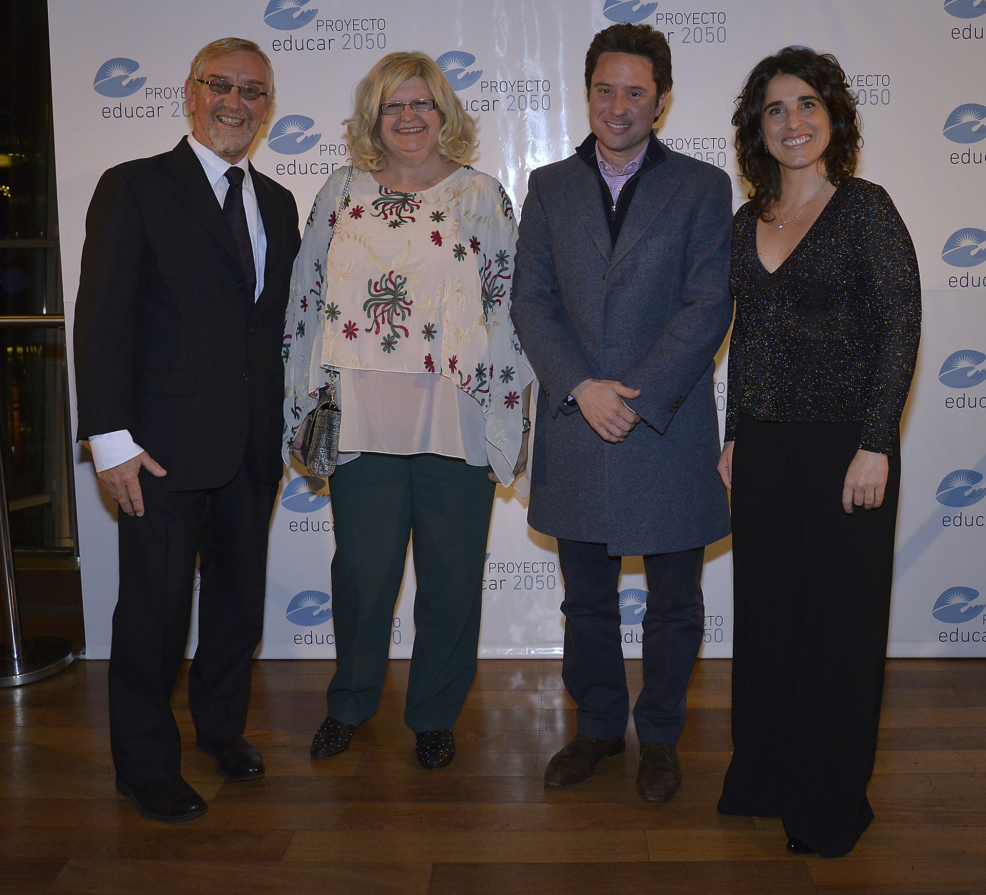 Álvarez Trongé, Claudia Balagué, ministra de Educación de Santa Fe, Gabriel Sánchez Zinny, ministro de la provincia de Buenos Aires, y Ruiz Morosini