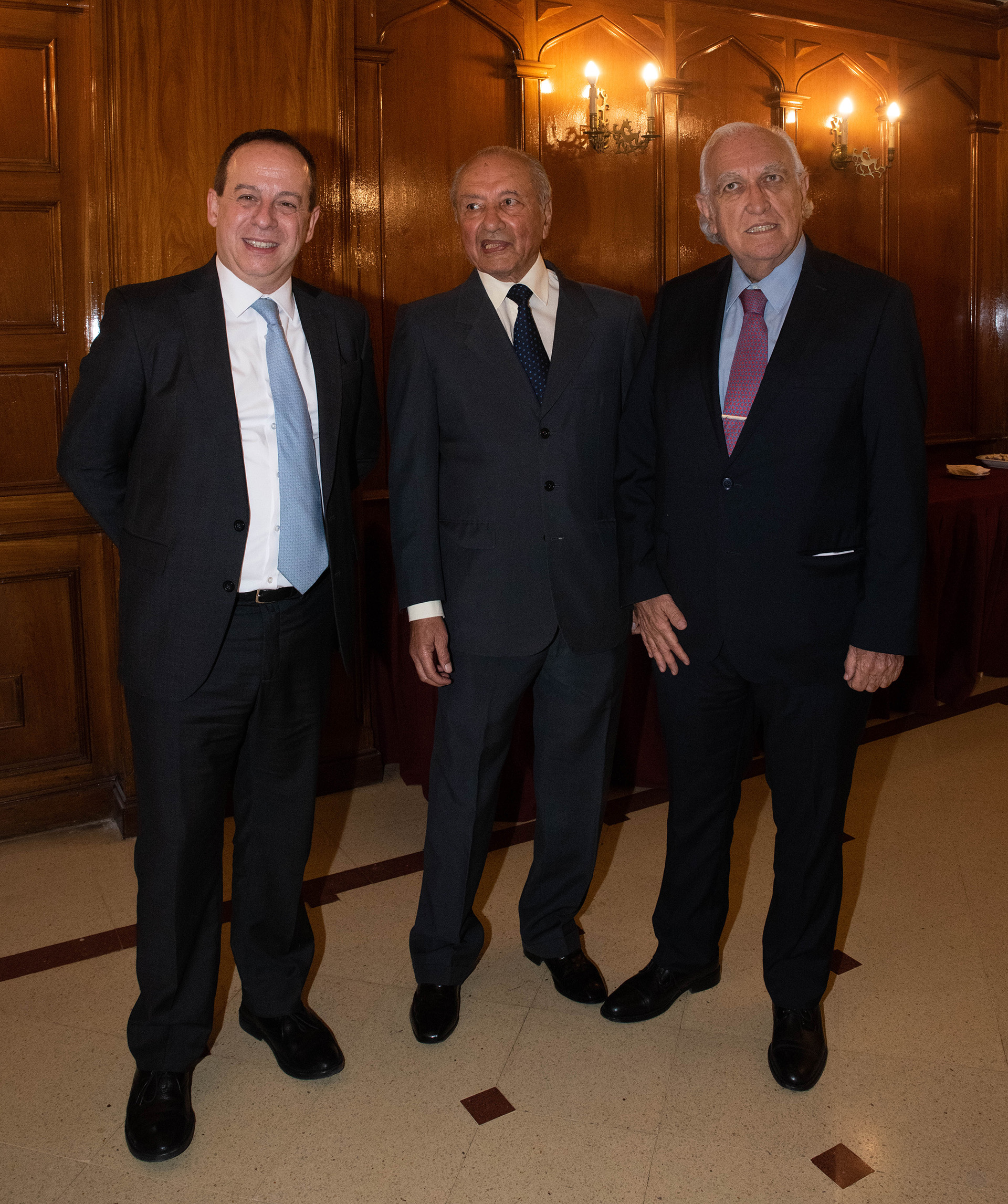 Martín Etchevers, Eduardo Menem y Ricardo Gil Lavedra