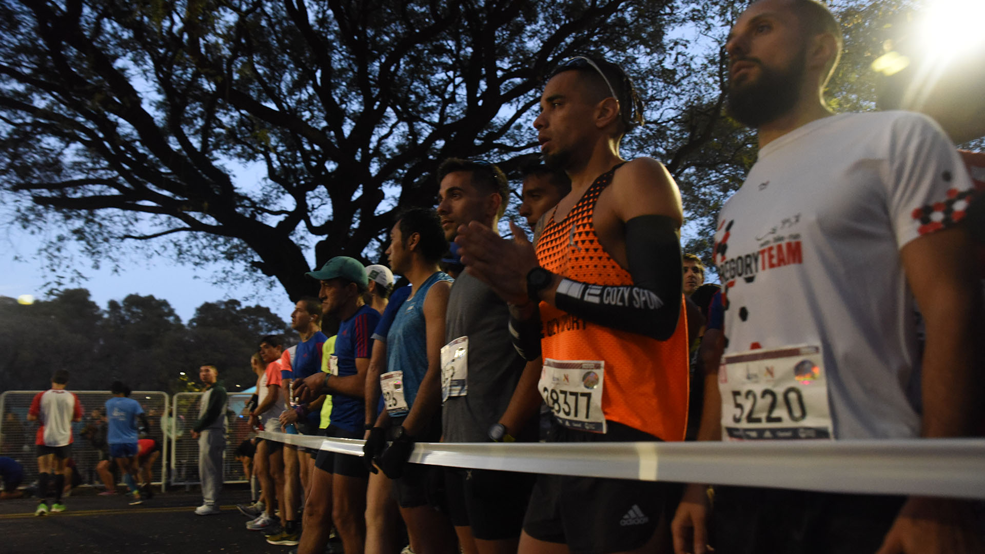 La carrera se inició puntual, a las 7.30 de la mañana