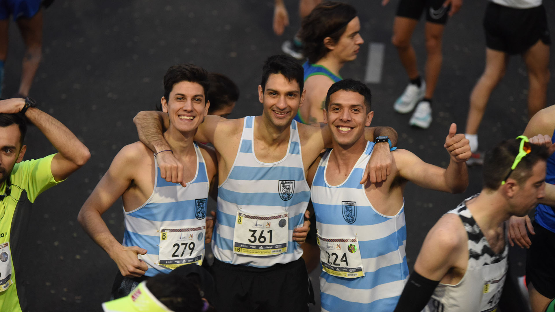 Tres representantes del club Ciudad de Buenos Aires