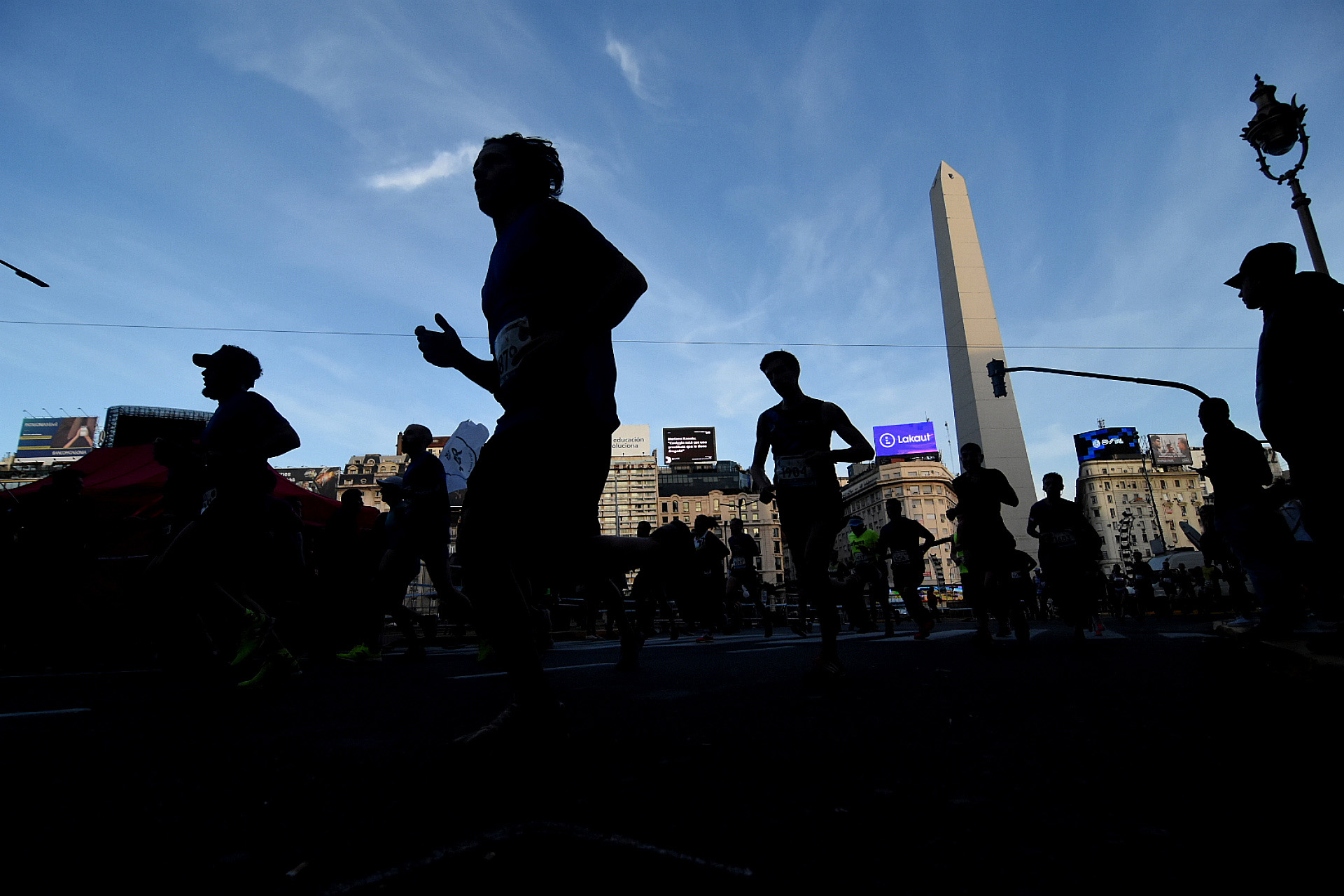 El obelisco, el marco de la media maratón