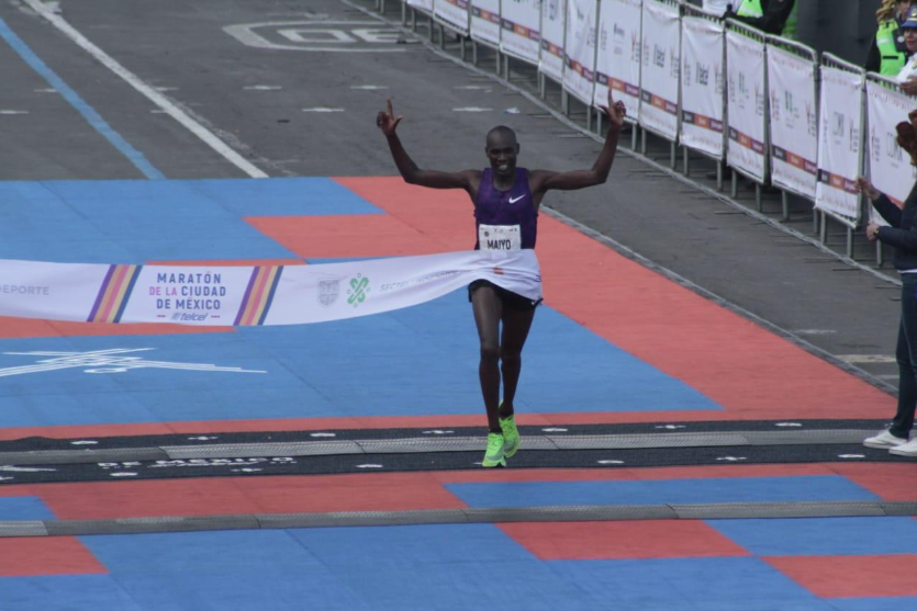 Duncan Maiyo fue el ganador del Maratón de la Ciudad de México (Foto: @MaratonCDMX)