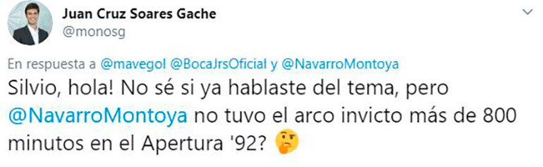 La consulta por el récord de imbatibilidad del “Mono” Navarro Montoya