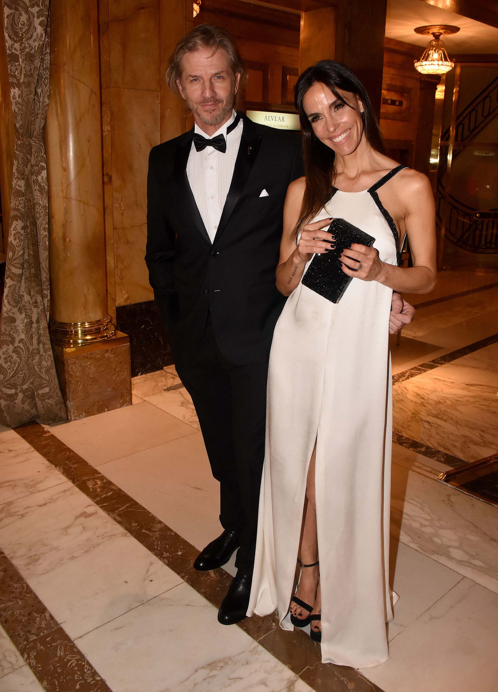 Facundo Arana, embajador de Fundaleu, acompañado por su mujer, María Susini