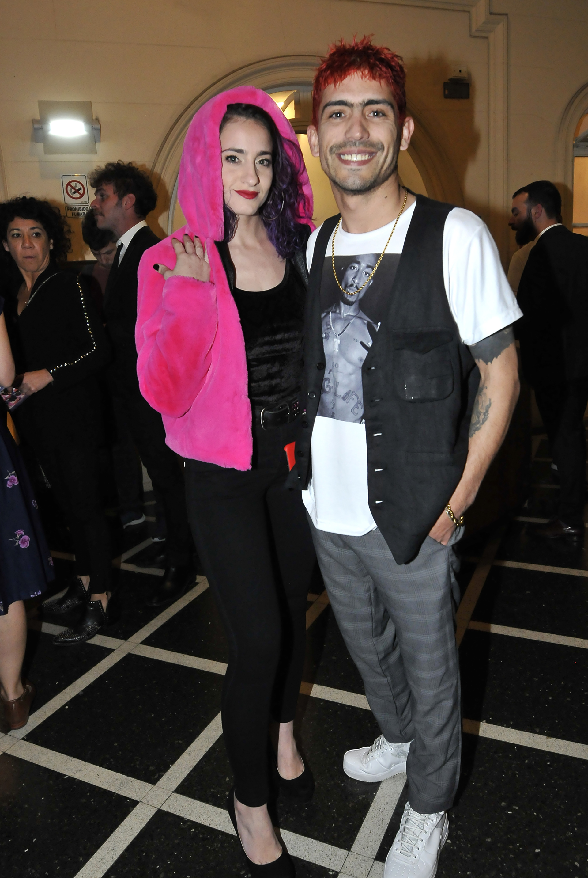 Rodrigo Romero junto a su novia, Marlene Gancberg