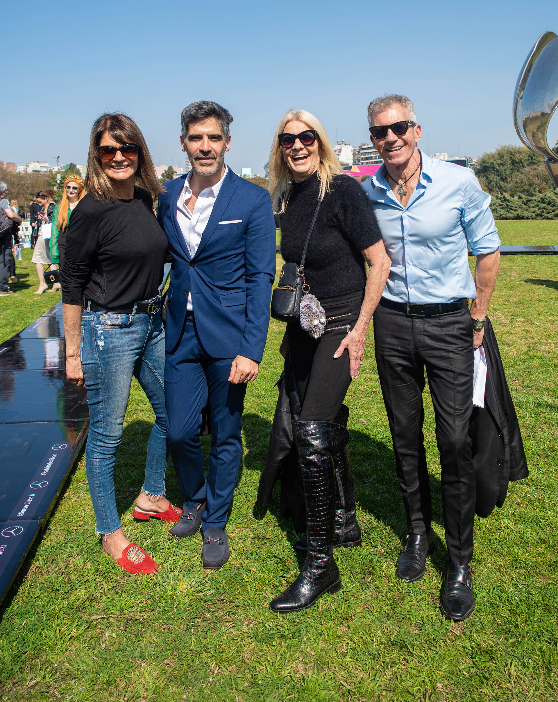 Teresa Calandra, Charly, Evelyn Scheild y Ricardo Piñeiro, los invitados a la presentación de “Deliq”, la última creación de Fabián Zitta