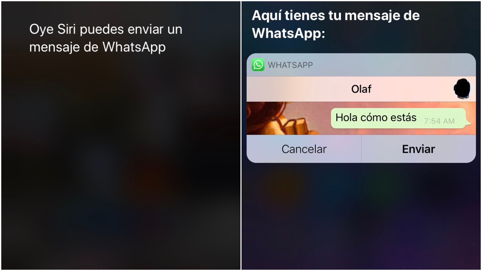 En el iPhone, esta tarea se hace a través de Siri. (Captura de pantalla)