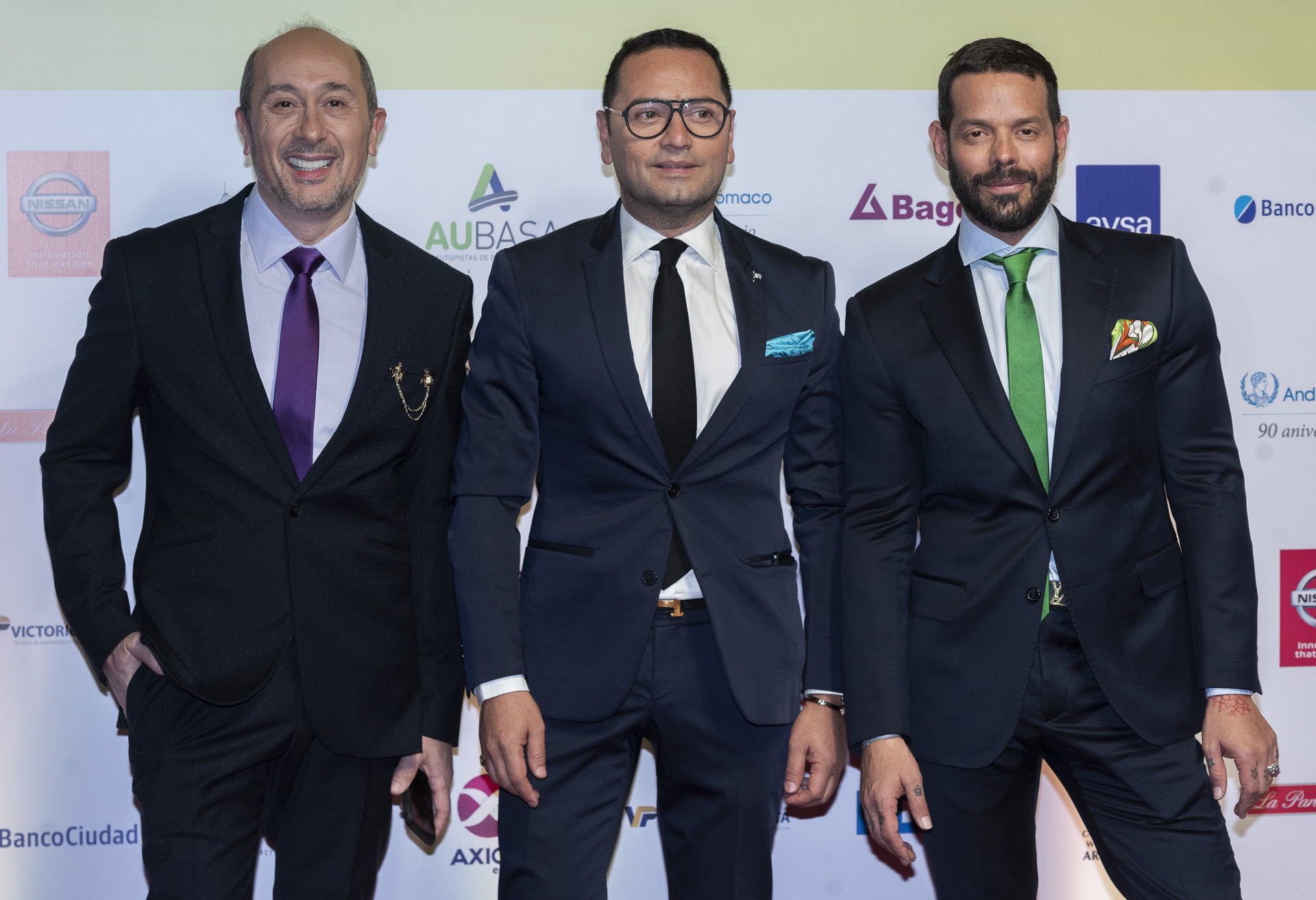 Claudio Cosano, Fabián Medina Flores y Mariano Caprarola
