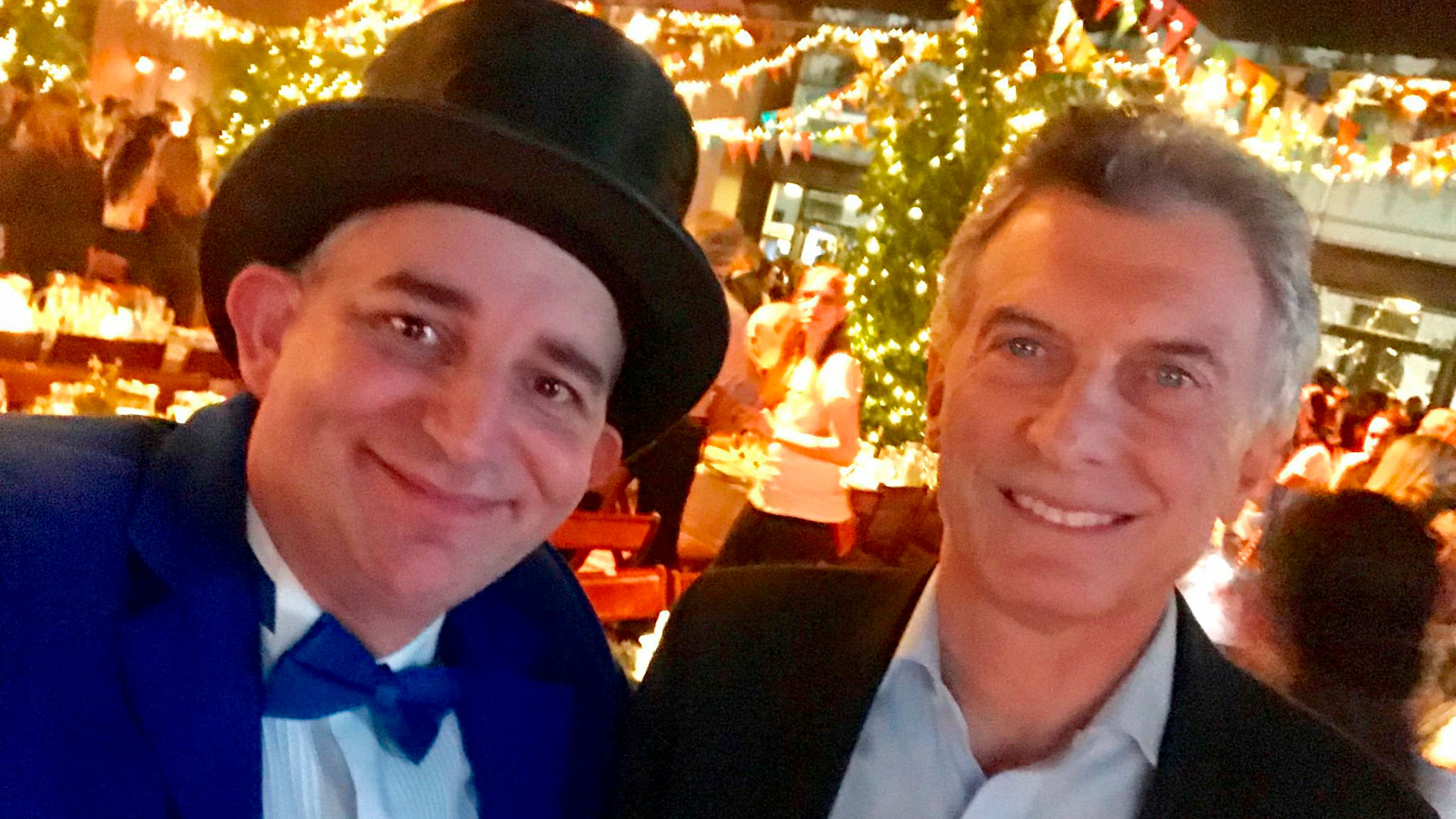 La selfie del Mago sin Dientes y el presidente Mauricio Macri