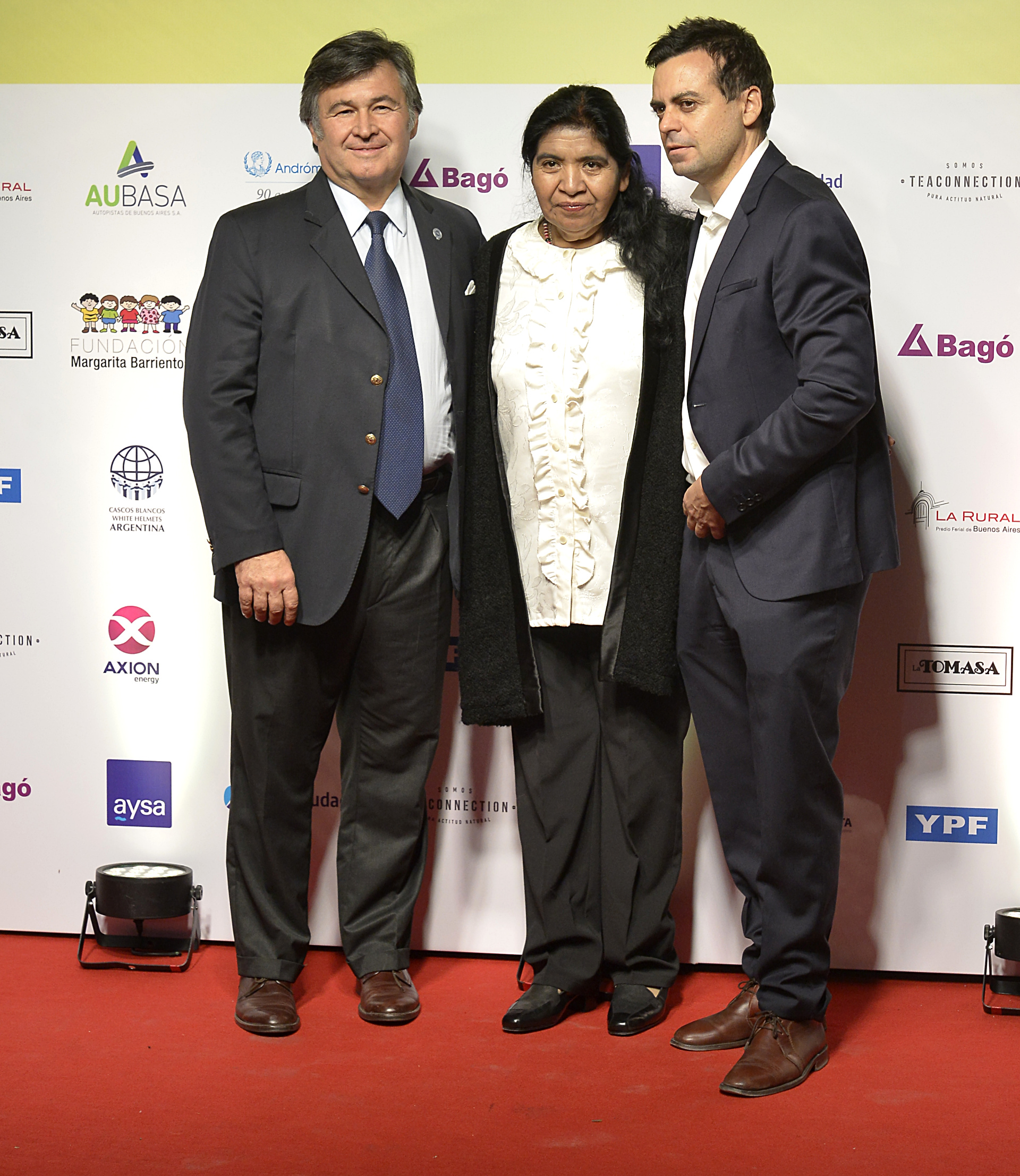Daniel Pelegrina, Margarita Barrientos y el director general de Fundación Barrientos, Ezequiel Eguia Segui