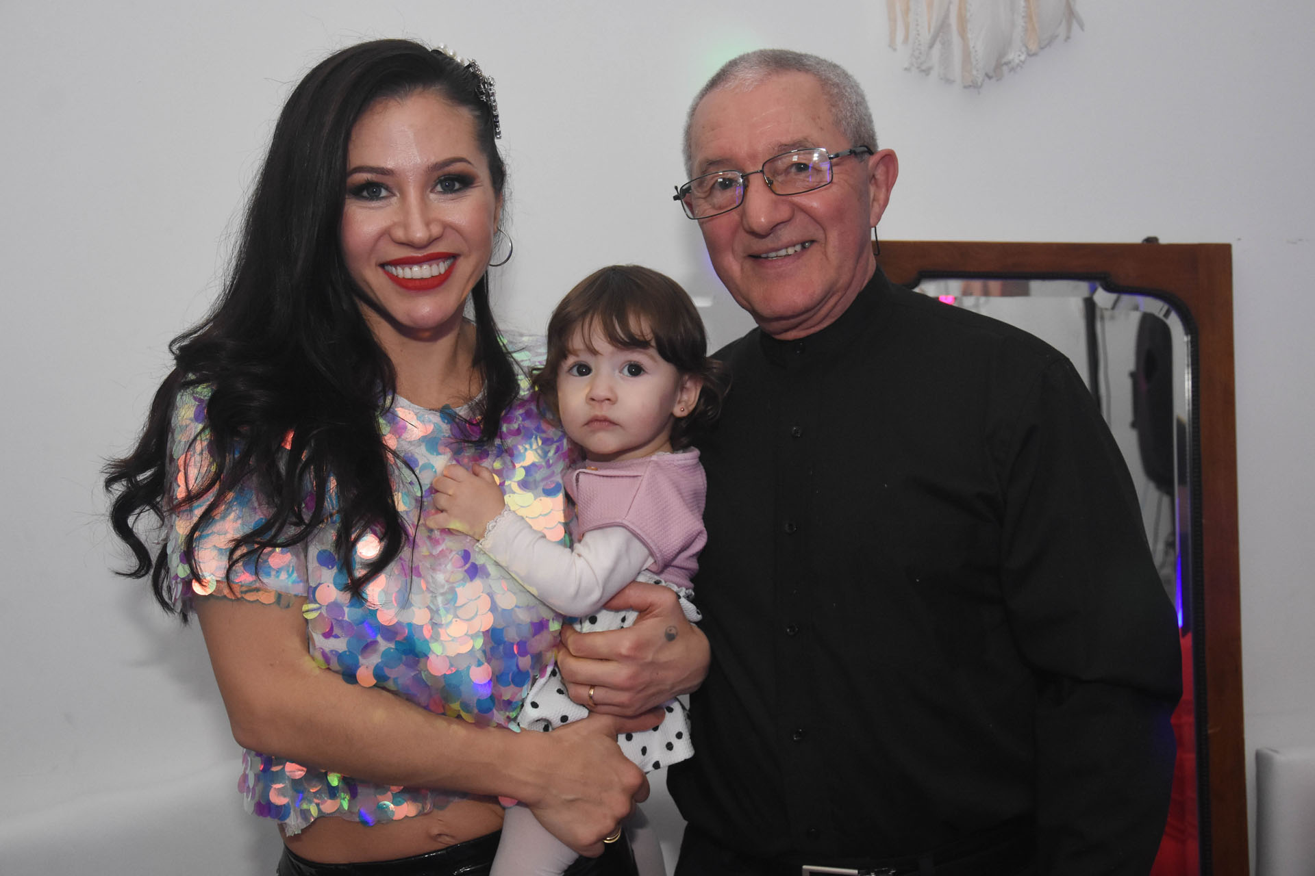 Además, Adabel se reencontró con su padre, con quien no se veía hace muchos años