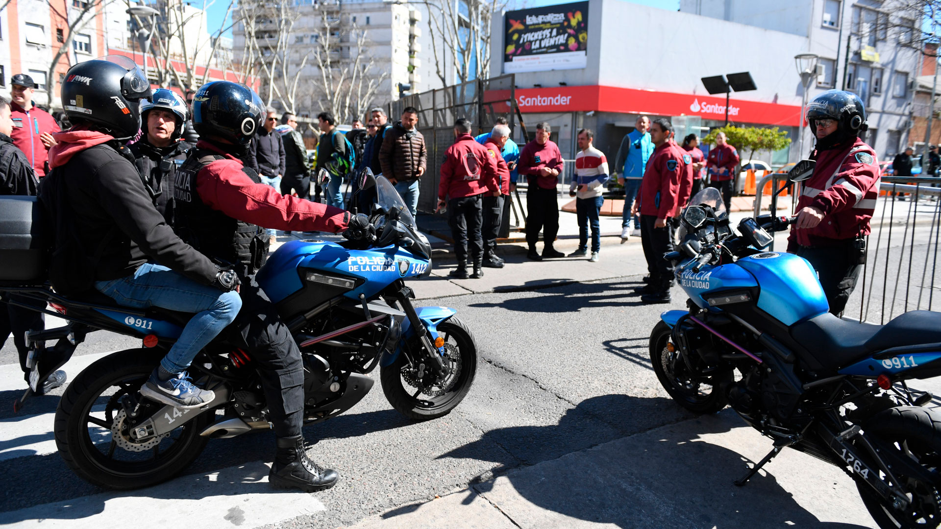 Desde temprano se llevó a cabo el operativo de seguridad en las inmediaciones del Monumental