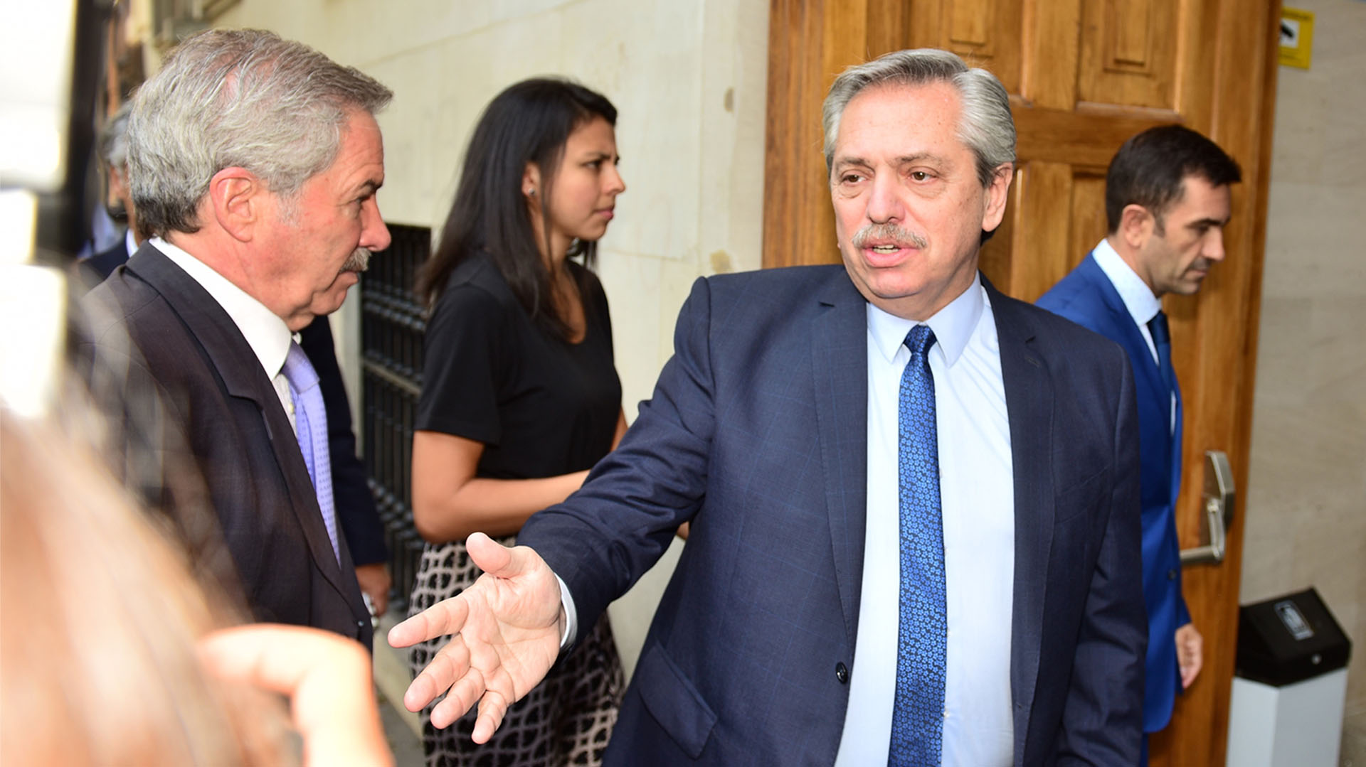 Alberto Fernández cuestionó con dureza a Mauricio Macri (Crédito: Alejandro Ríos)