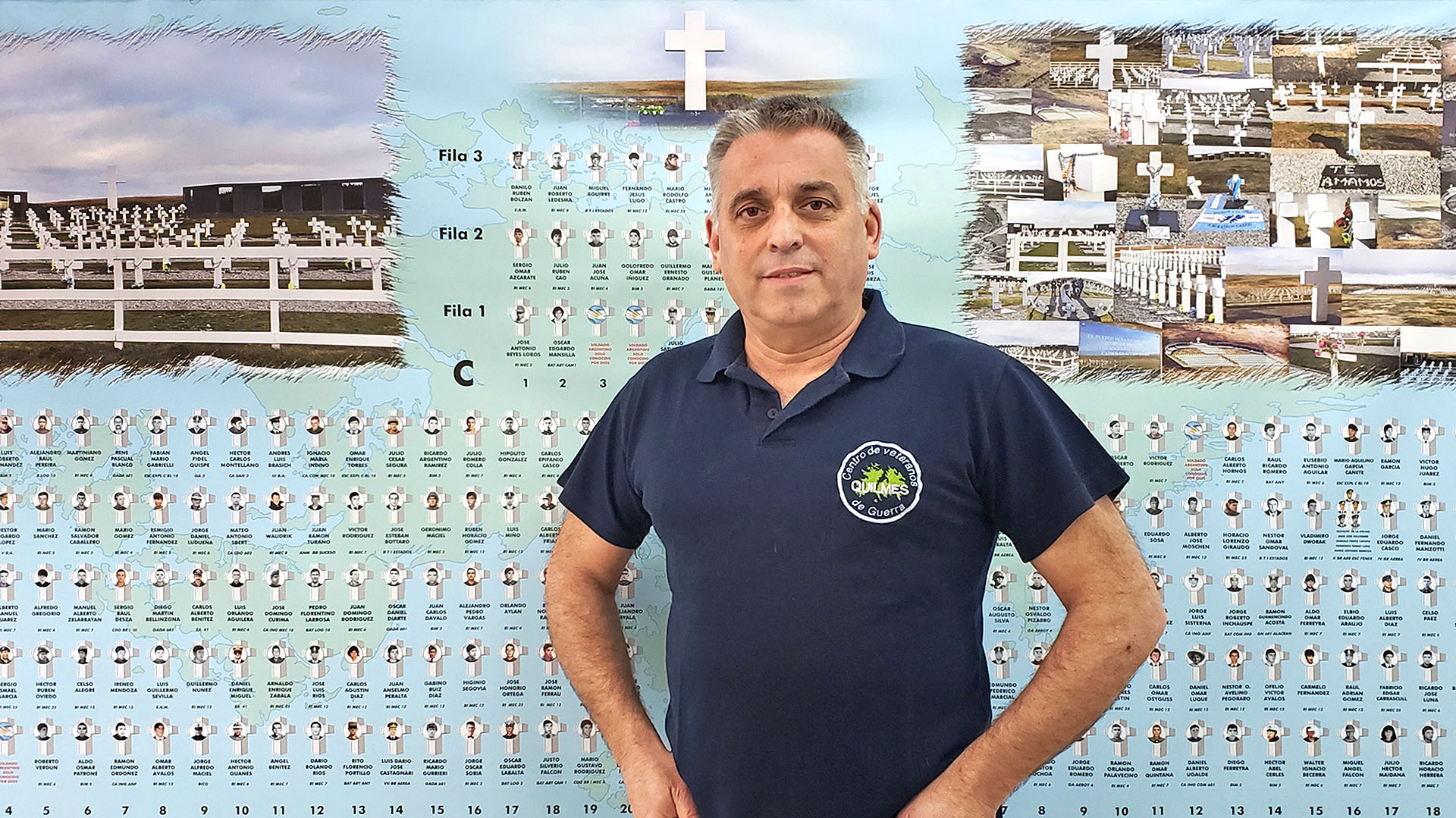 Héctor Nazaralet se propuso recuperar fotos de los caídos en Malvinas