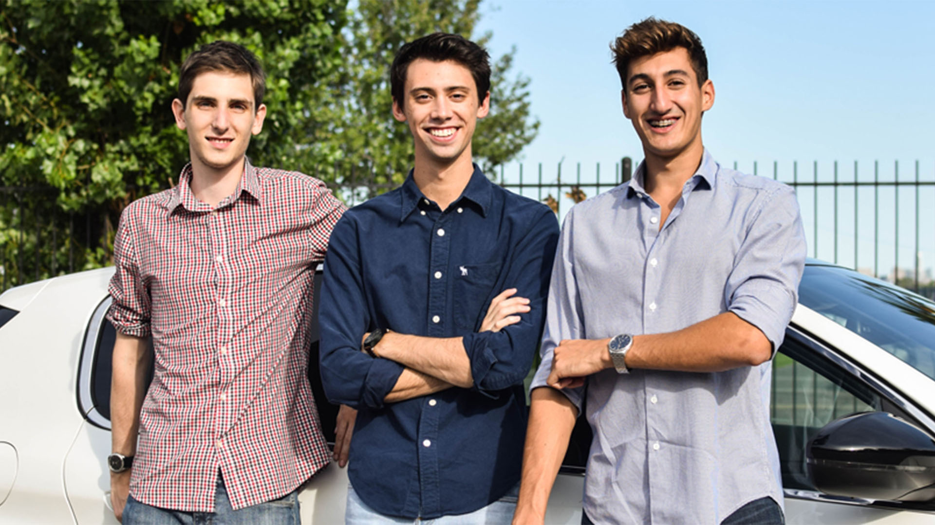 Lucas Abriata, Tomás Galuccio y Tomás Venturo, los socios del nuevo emprendimiento
