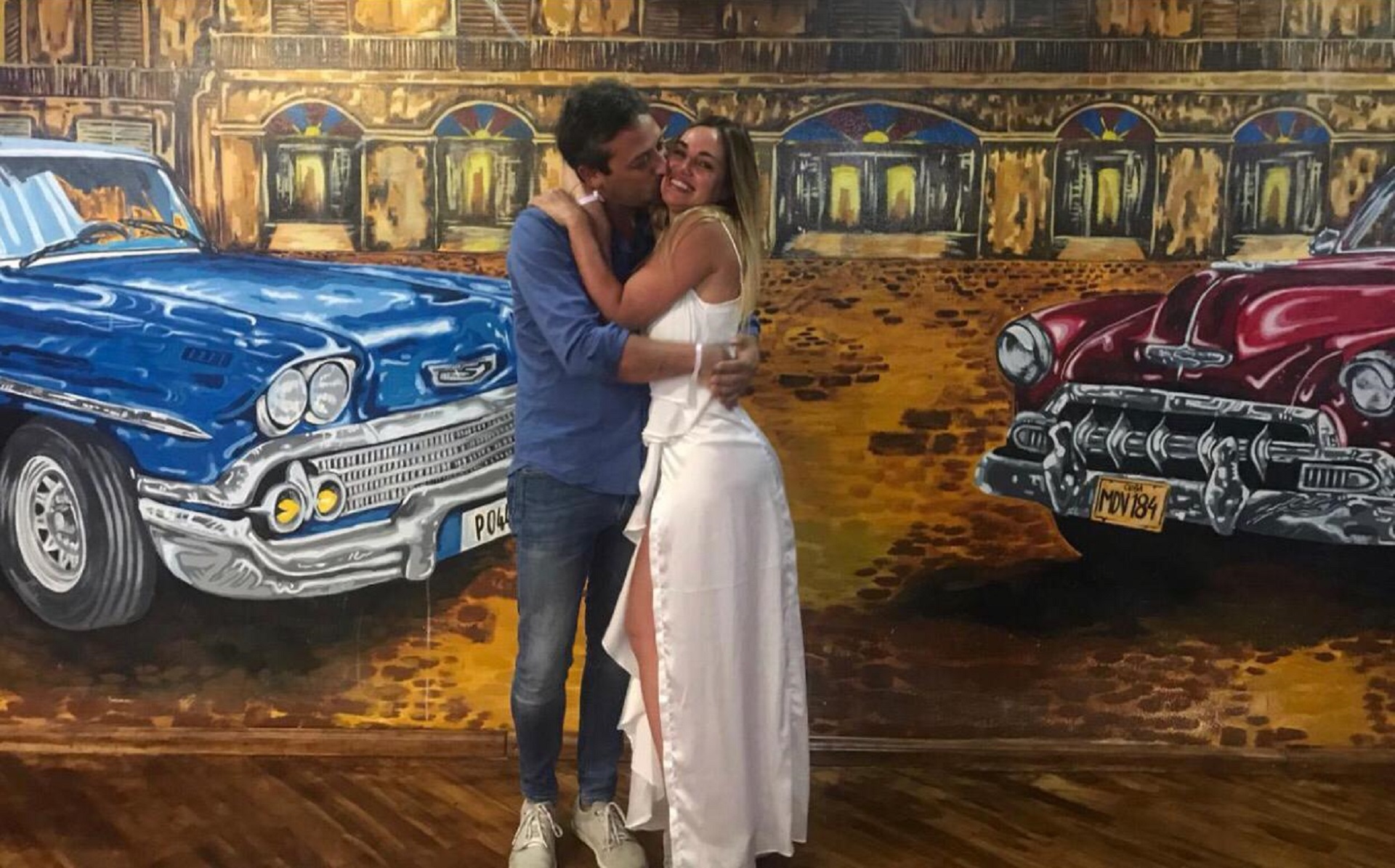 Belén y Fabián, felices en Cuba