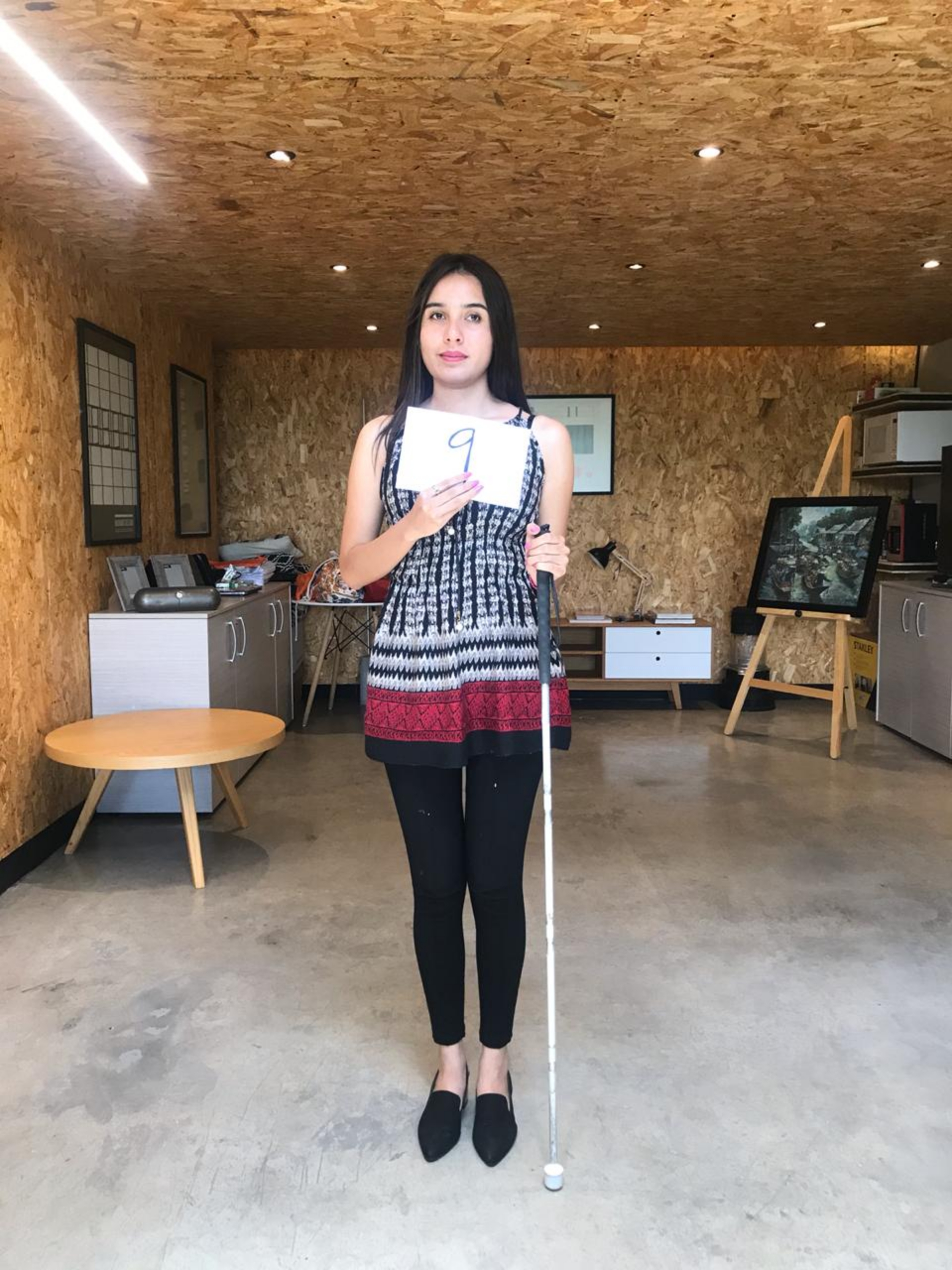 Karina Briones durante su casting para el All Inclusive Runway 2019 (Foto: cortesía de Cambiando Modelos)