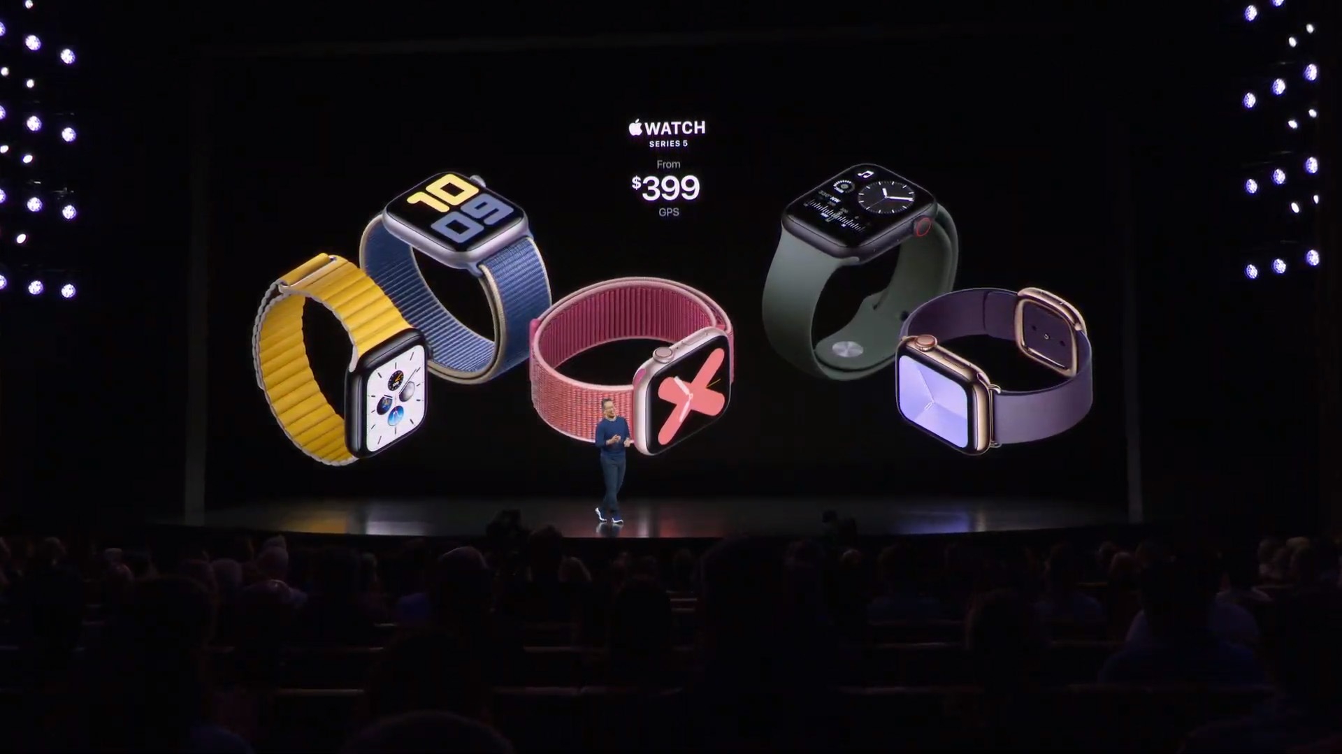 El Apple Watch Series 5 costará USD 399 con GPS y a USD 499 para el que ofrece conexión celular