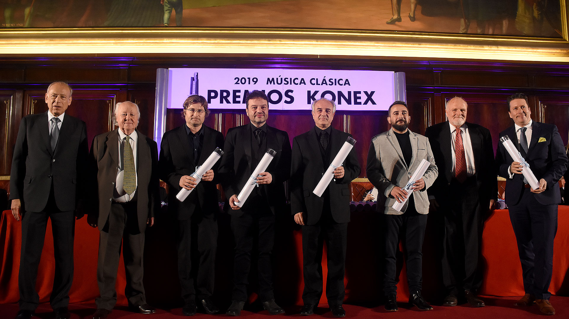 En la disciplina instrumentista de viento, los ganadores Fernado Chiappero, Jorge de la Vega, en representación de Pablo Fenoglio sus hermanos Marisa y Jorge, Valentín Garvie y Mariano Rey