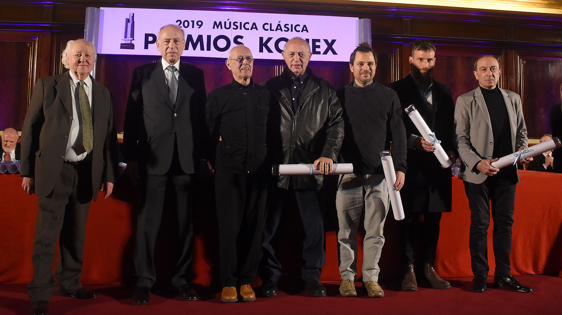 En la categoría de coreógrafo, Oscar Araiz, en representación de Analía González Manuel Ablin, Carlos Trunsky, en representación de Demis Volpi Mario Galizzi y Mauricio Wainrot