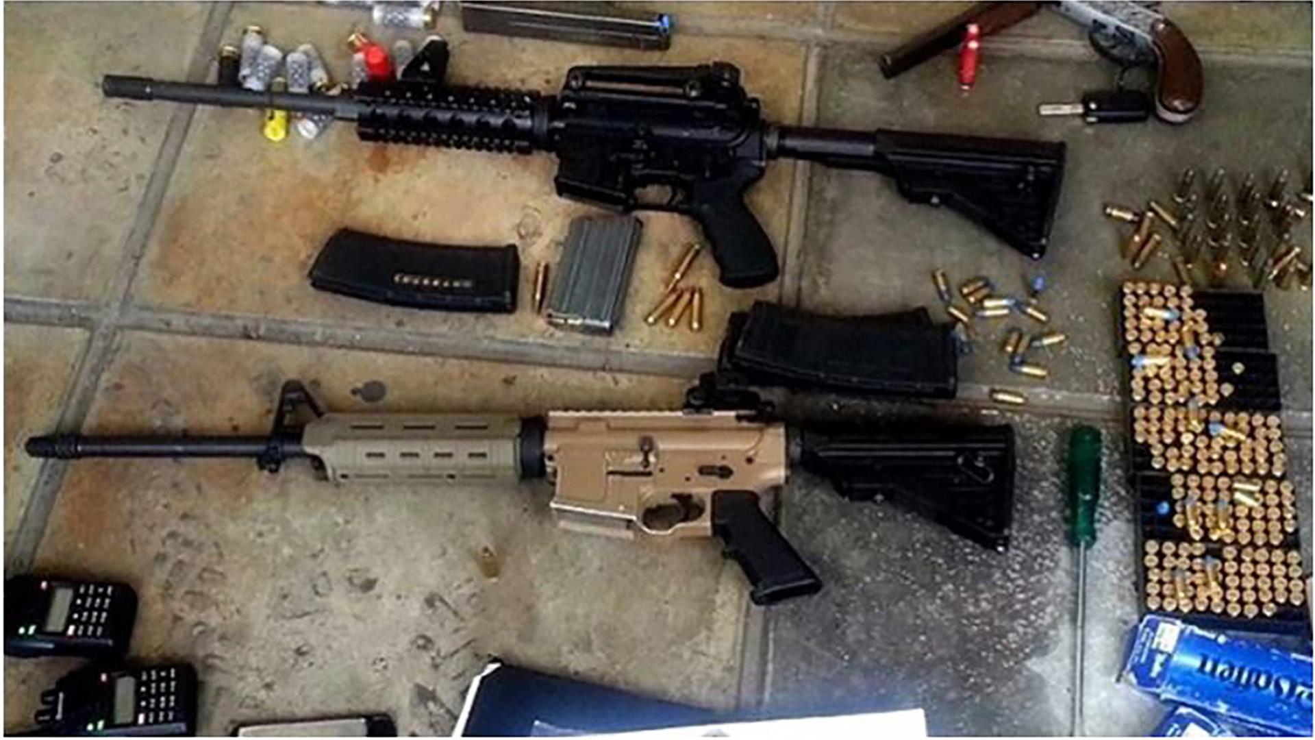 Las armas de la “Banda del M-16”