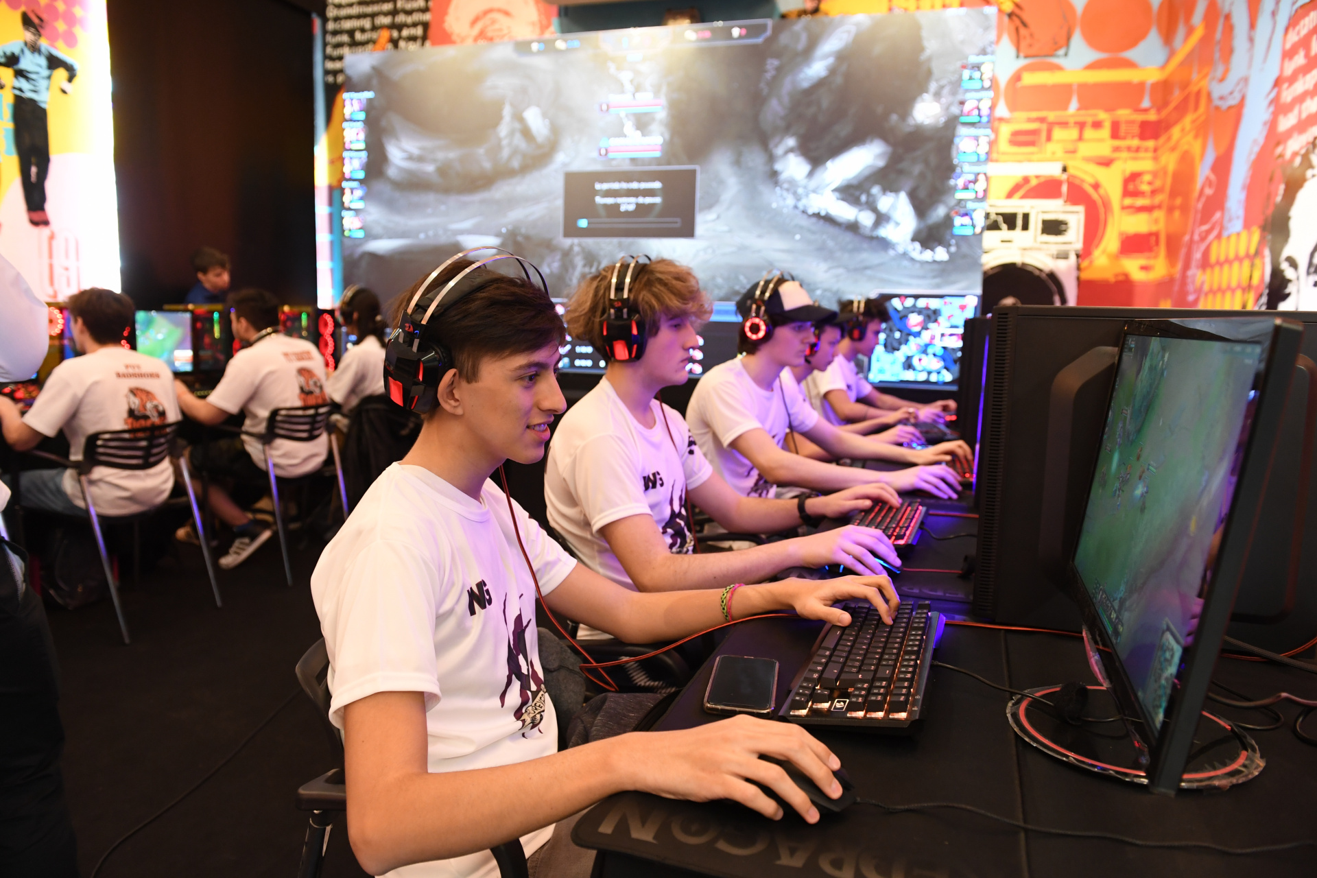 Juegos en red. El sector gamer del Centro Cultural Recoleta del Festival Clave 13/17 es uno de los más populares y más concurridos para jugar a los juegos más populares online