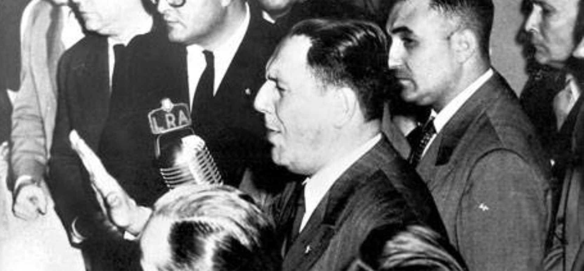 Perón el día de su discurso del 31 de agosto de 1955