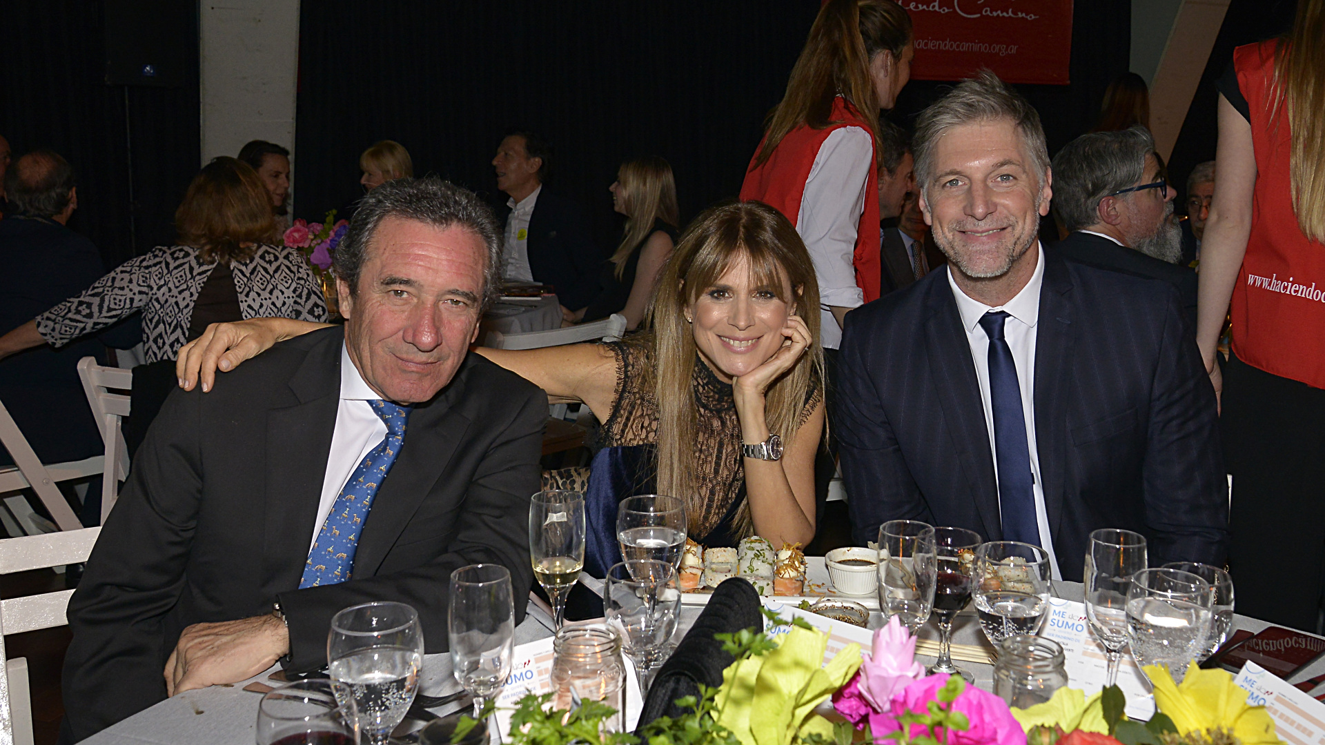 Luis Scalella, Flavia Palmiero y Horacio Cabak