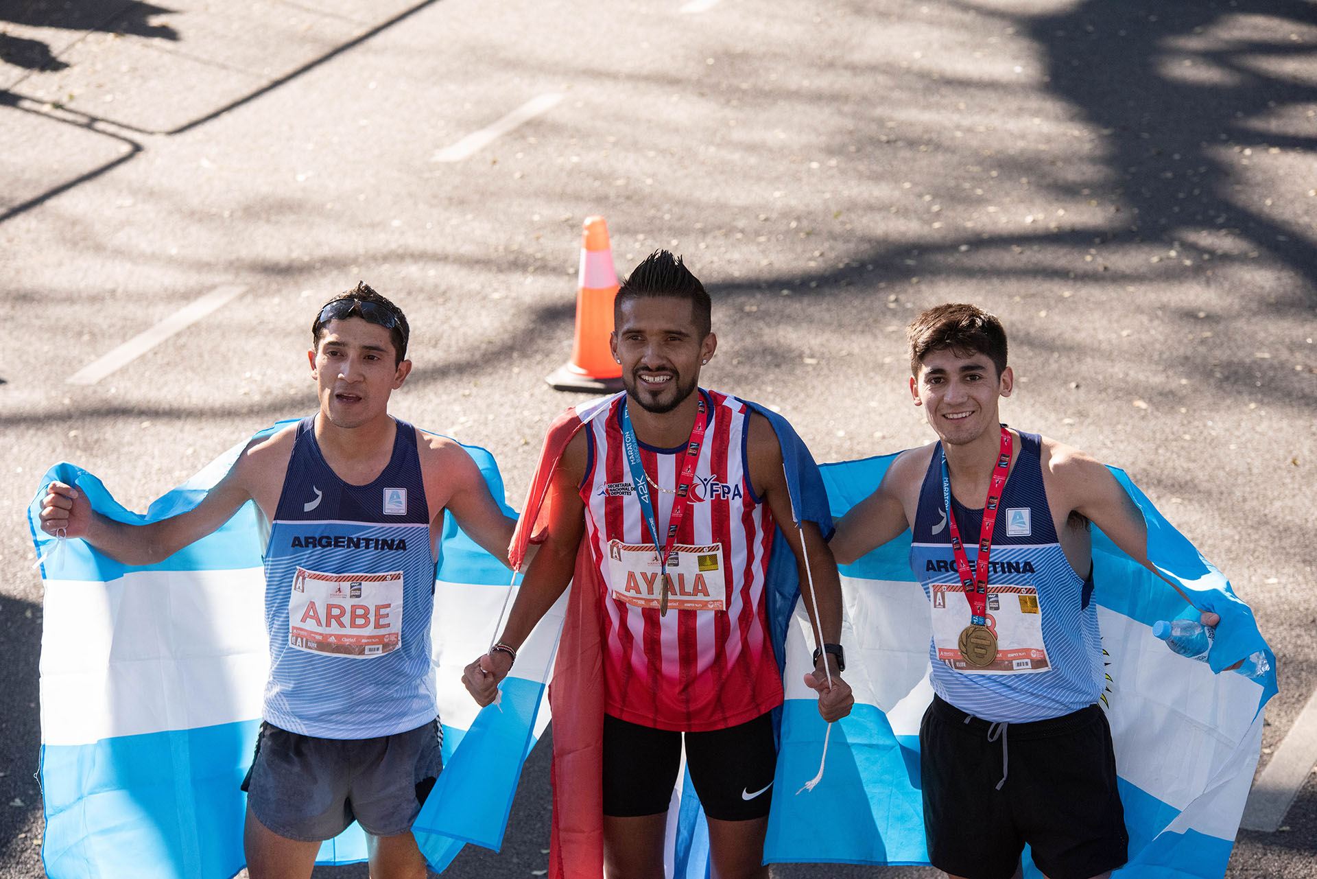 La imagen de los tres sudamericanos mejor clasificados